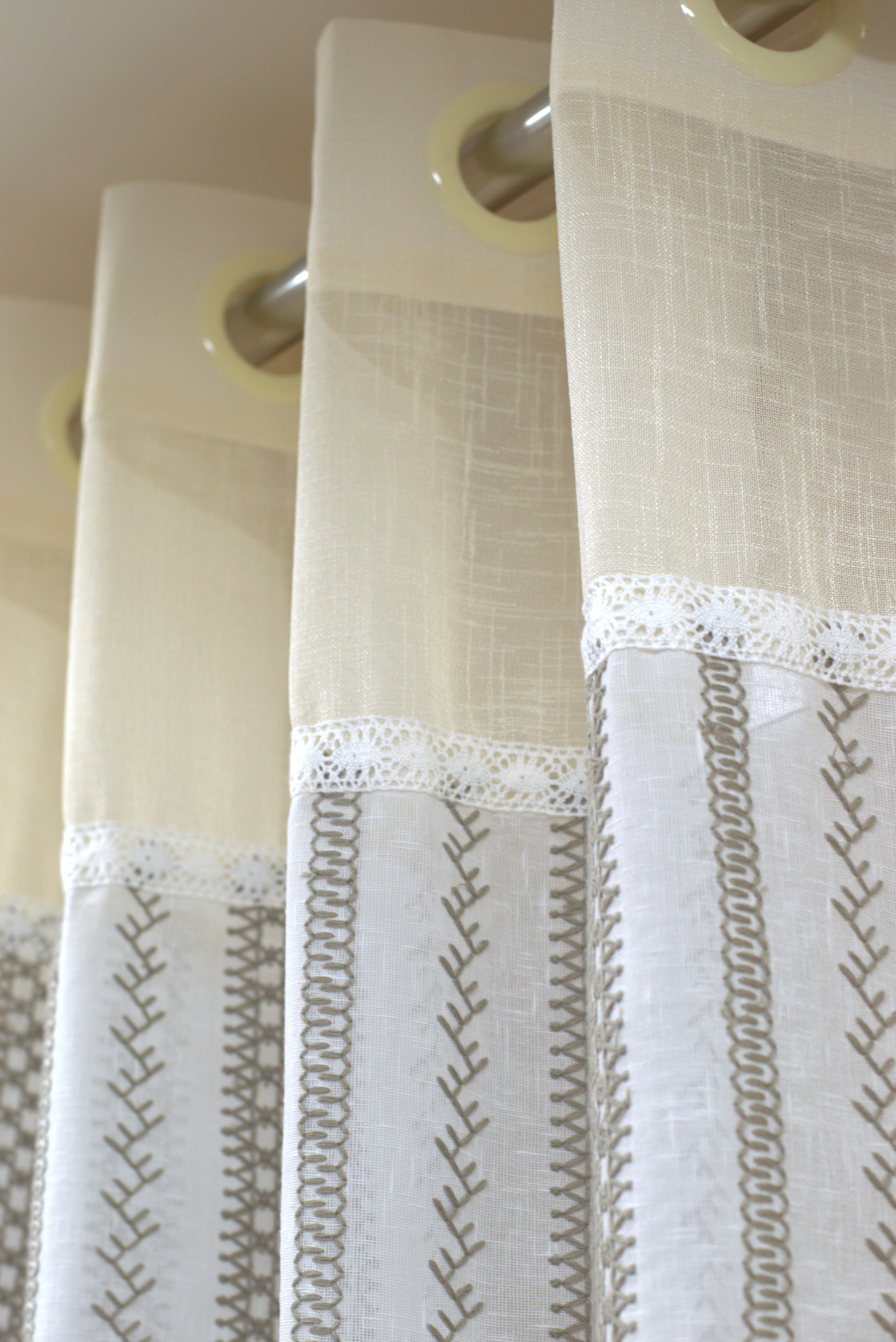 Semi Linen Door Curtain 4x7 ft – Textured Fabric for Living Room & Bedroom | Nushio