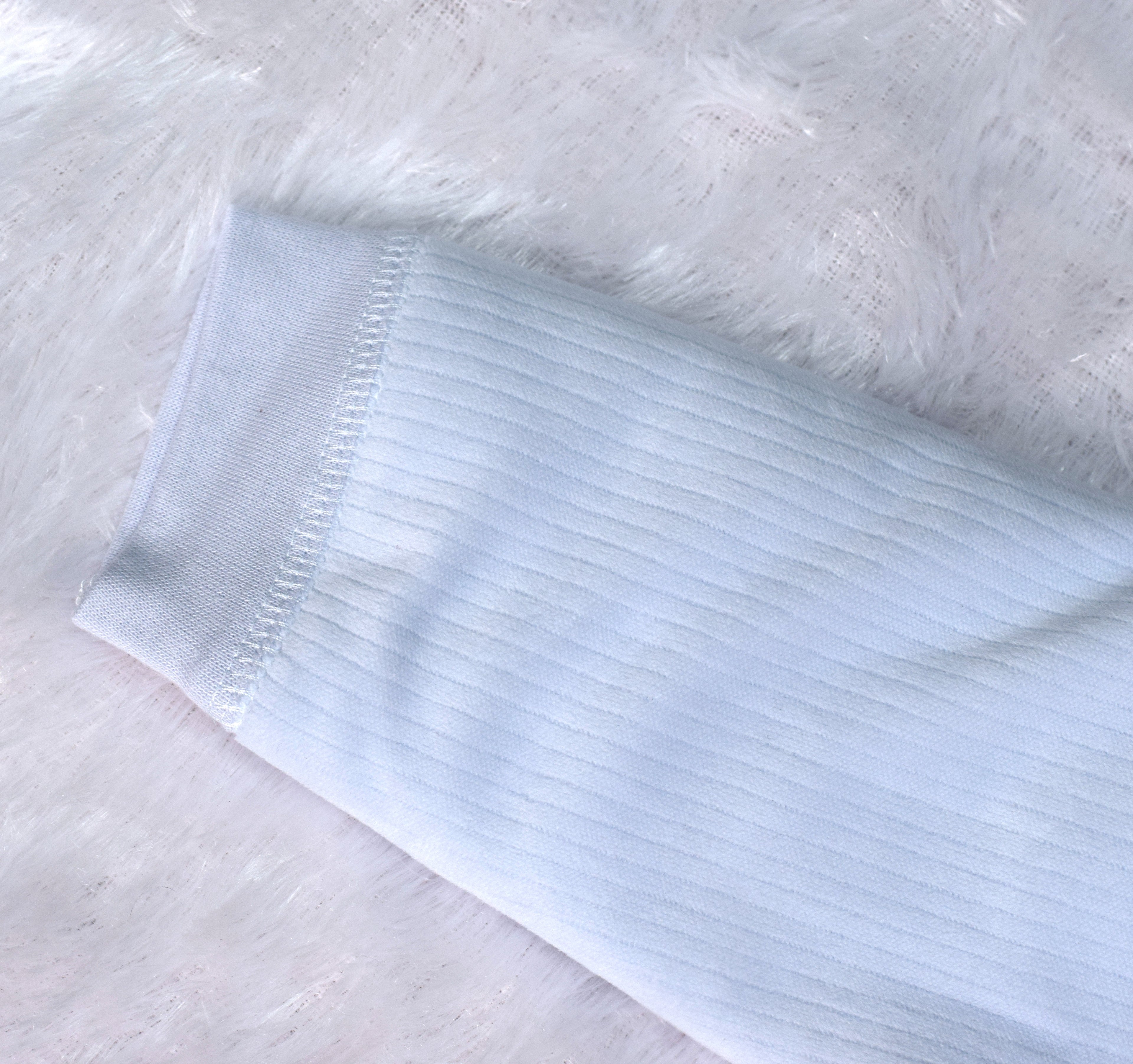 Light Blue Corduroy Baby Sweater Set