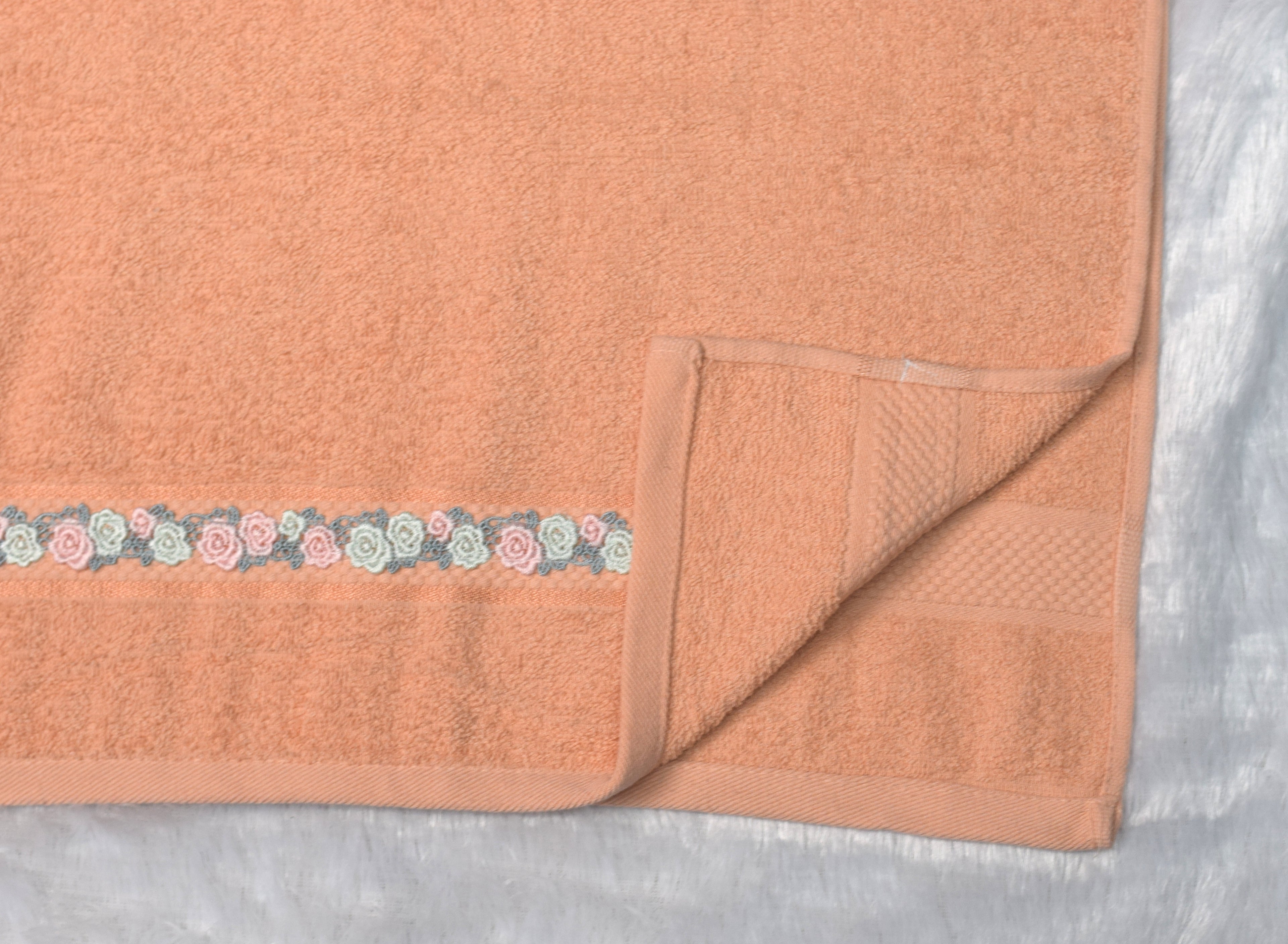 Premium Embroidered Turkish Hand Towel – 19*38inch Inch | Soft & Absorbent