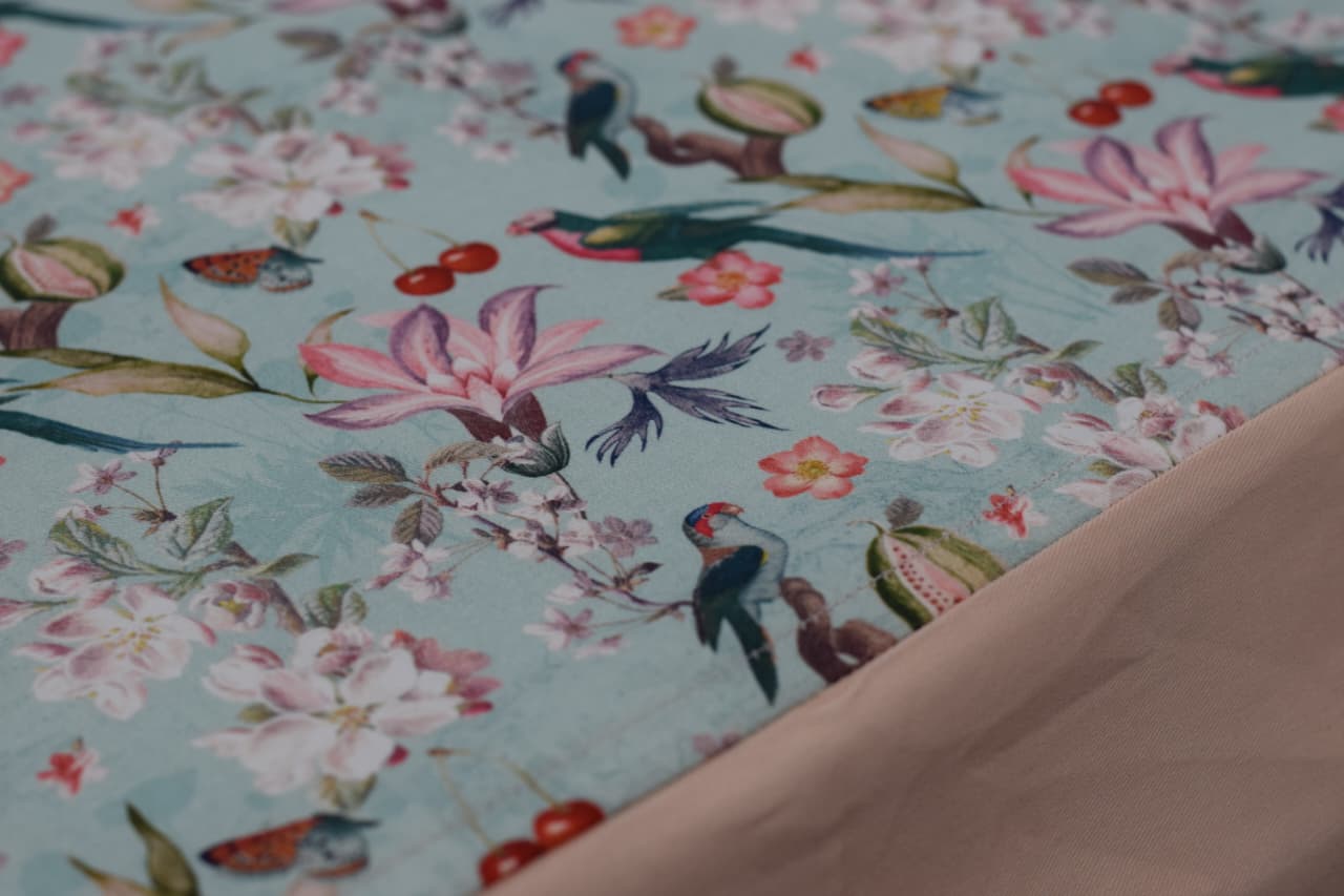 Floral Bird Print King Size Bedspread - Home Décor - View 3 - Floral - Nushio