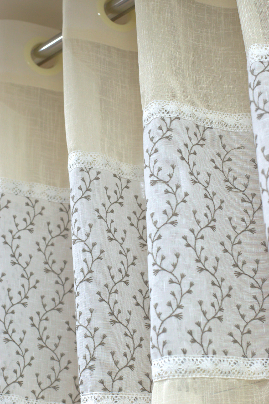 Semi Linen Door Curtain 4×7 ft