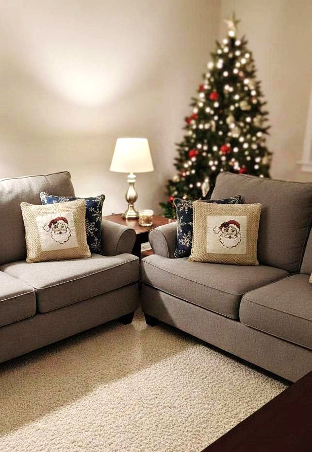 Handcrafted Santa Claus Crochet Cushion Cover - 16x16 Inch - Main Product Image - Nushio