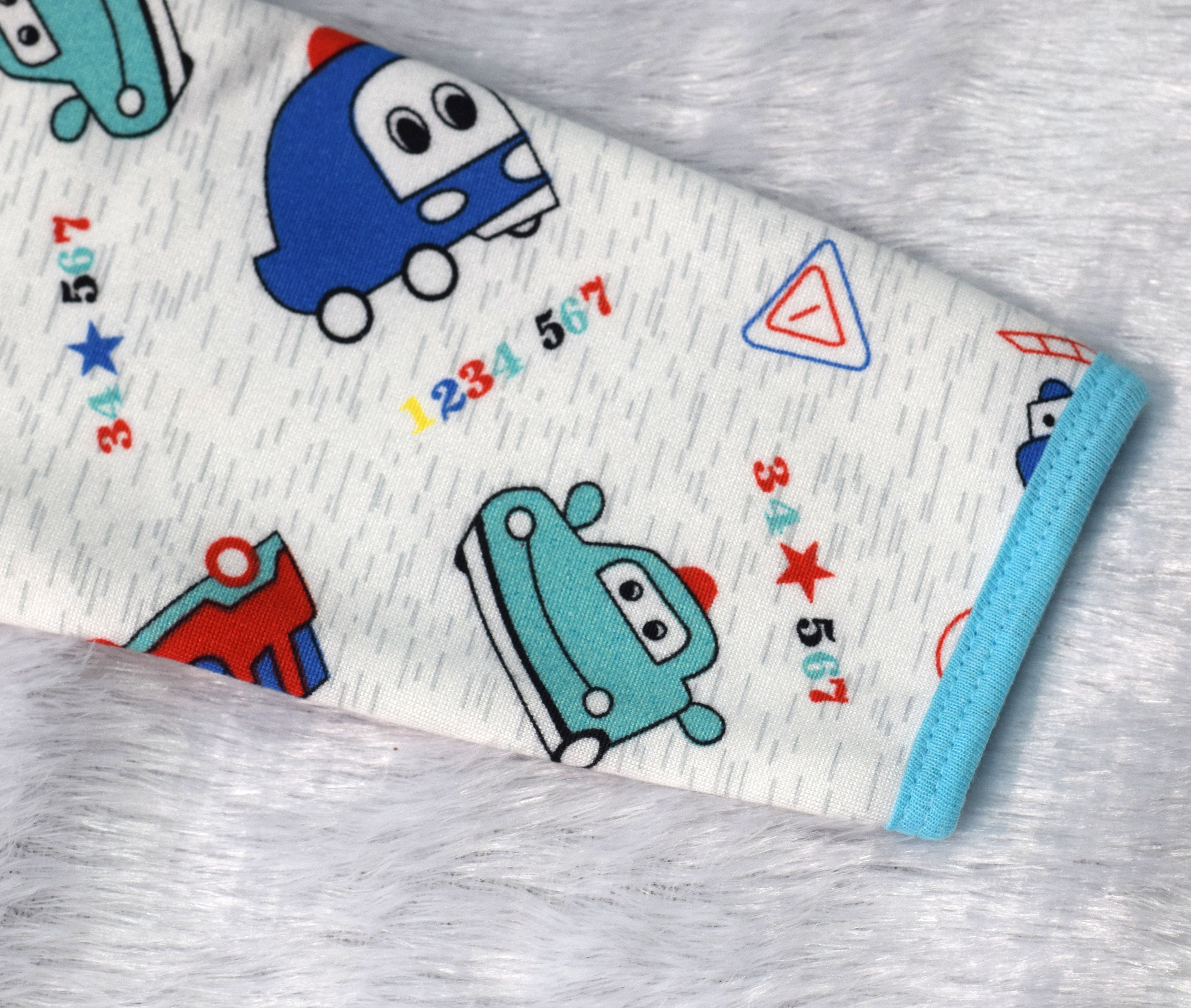 Cute Car Print Baby Jhabla - Cotton Wear for 3 to 6 Months