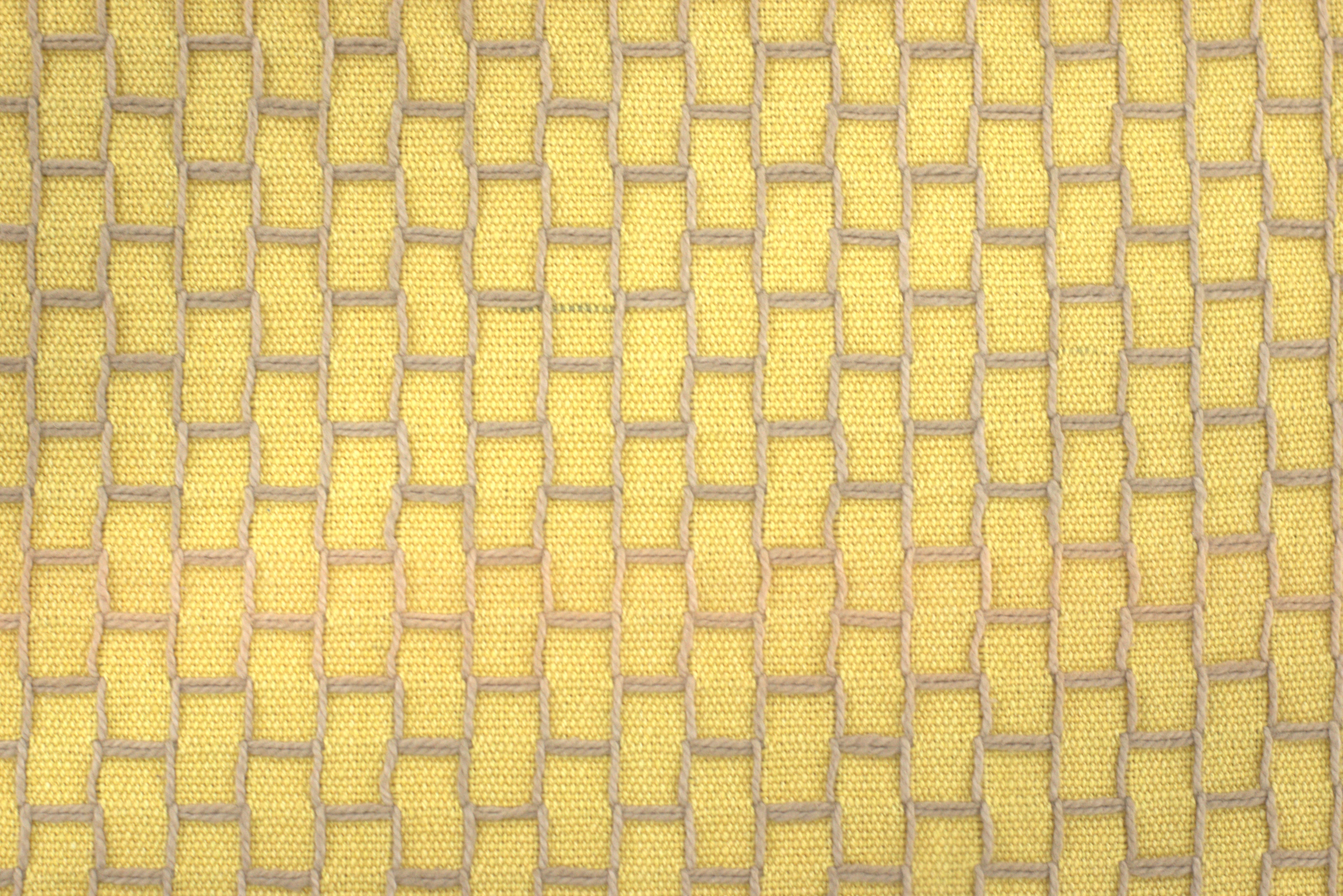 Yellow Geometric Textured Table Runner – 185 x 35 cm