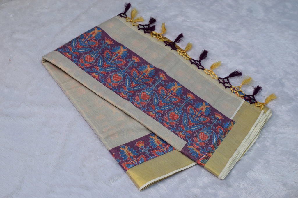 Kalamkari Elegance Saree Set