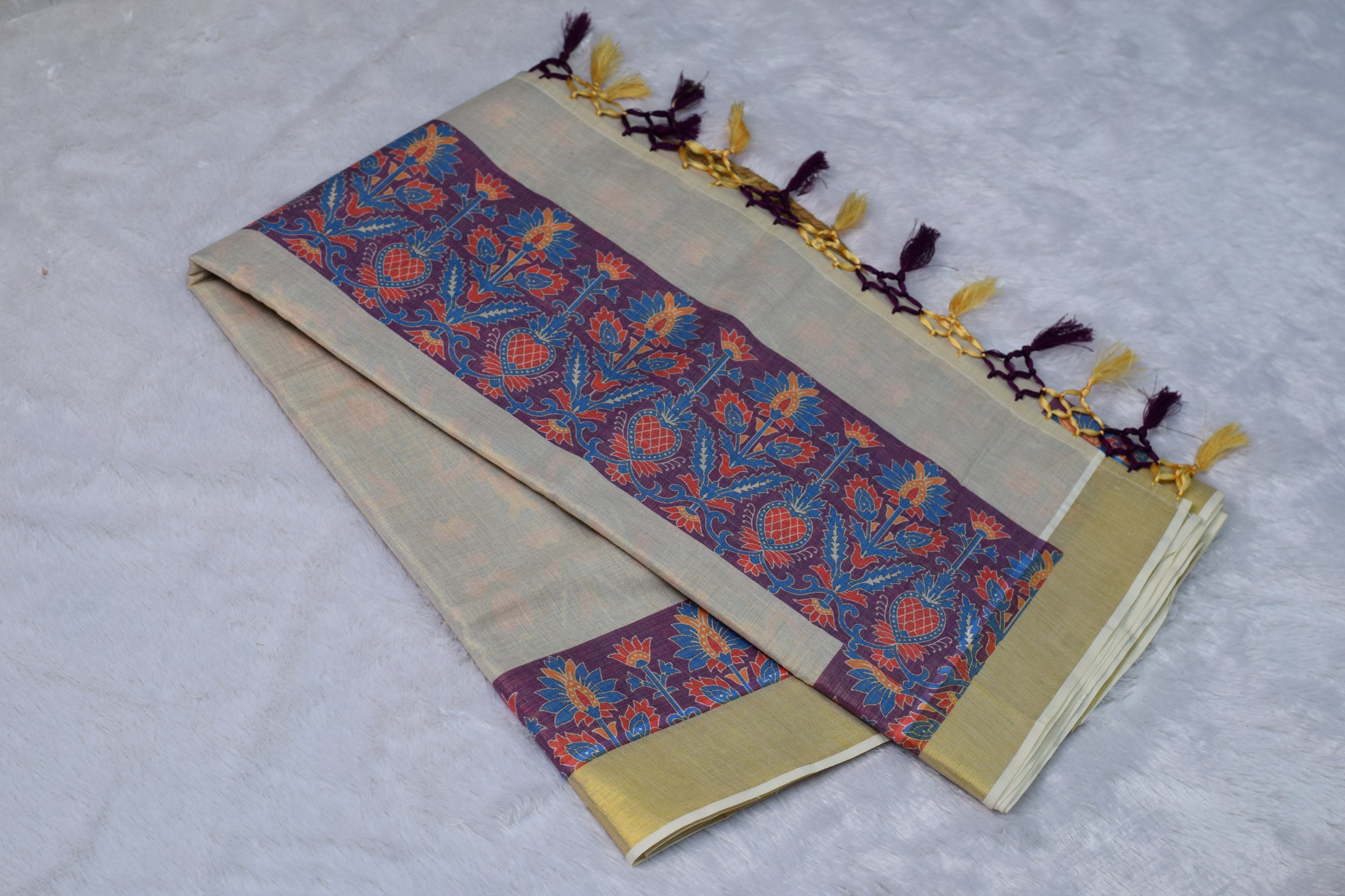 Kalamkari Elegance Saree Set