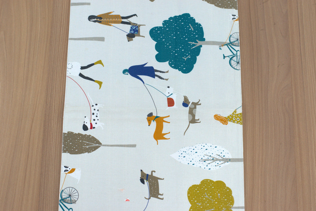 Whimsical Park Life Printed Table Runner – 160 × 35 cm