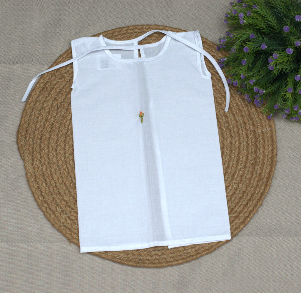 Kettuduppu 6 Traditional Baby Vest Set – Soft White Cotton Sleeveless Innerwear