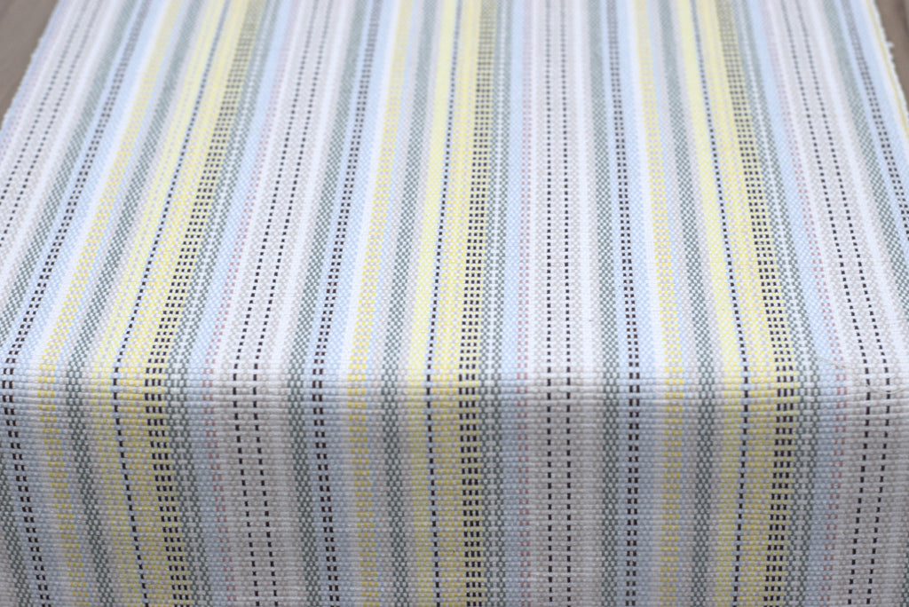 Pastel Striped Table Runner with Tassels – 240 x 40 cm - Detail View - Nushio