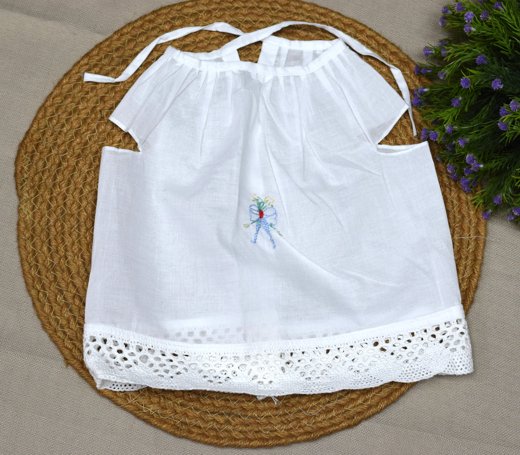 Kids Kerala Kettuduppu Blouse – Hand Embroidery 3 Colour Work | Traditional Cotton Baby Top