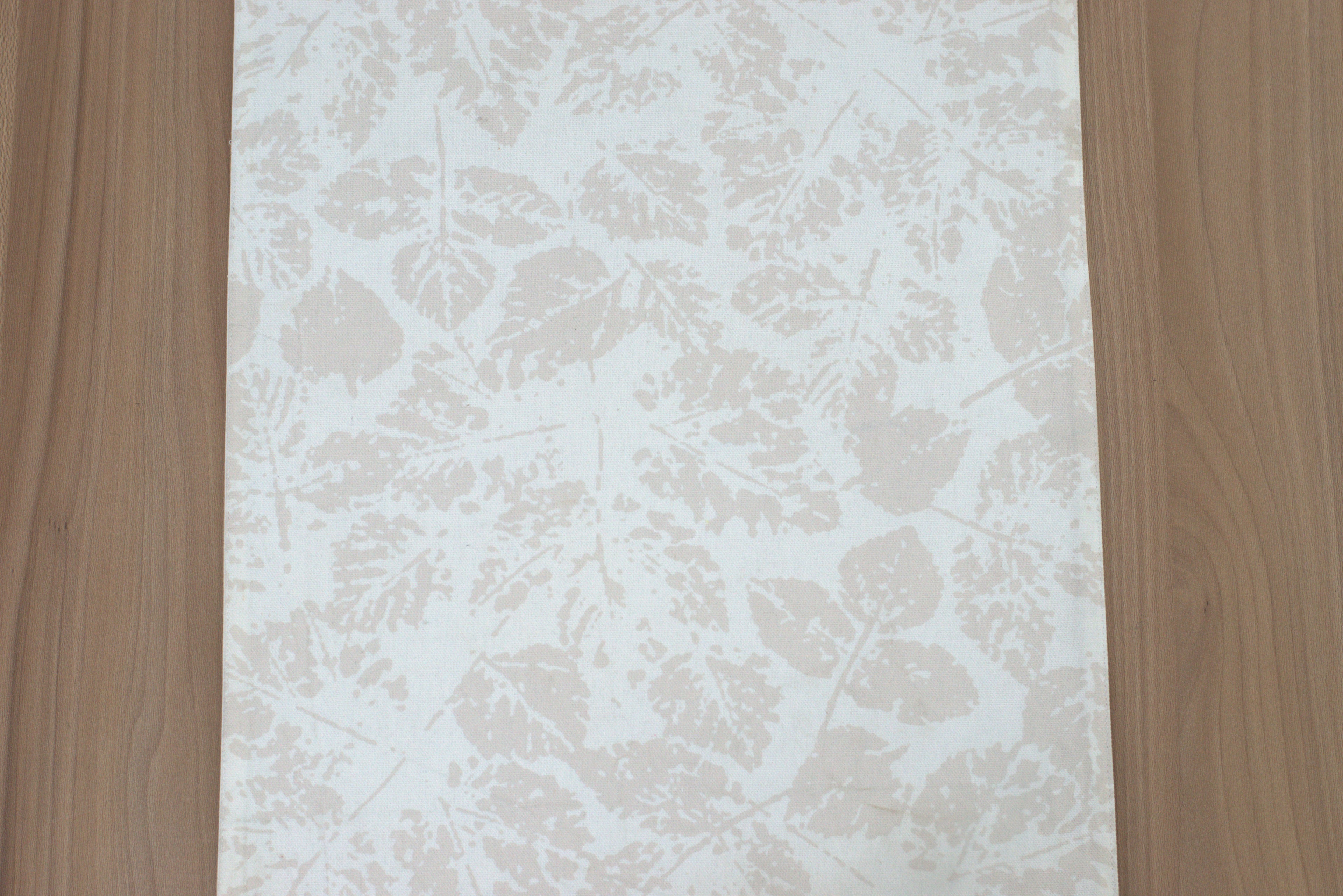 Autumn Quail & Pumpkin Printed Table Runner - 180 x 35 cm - Detail View - Printed - Nushio