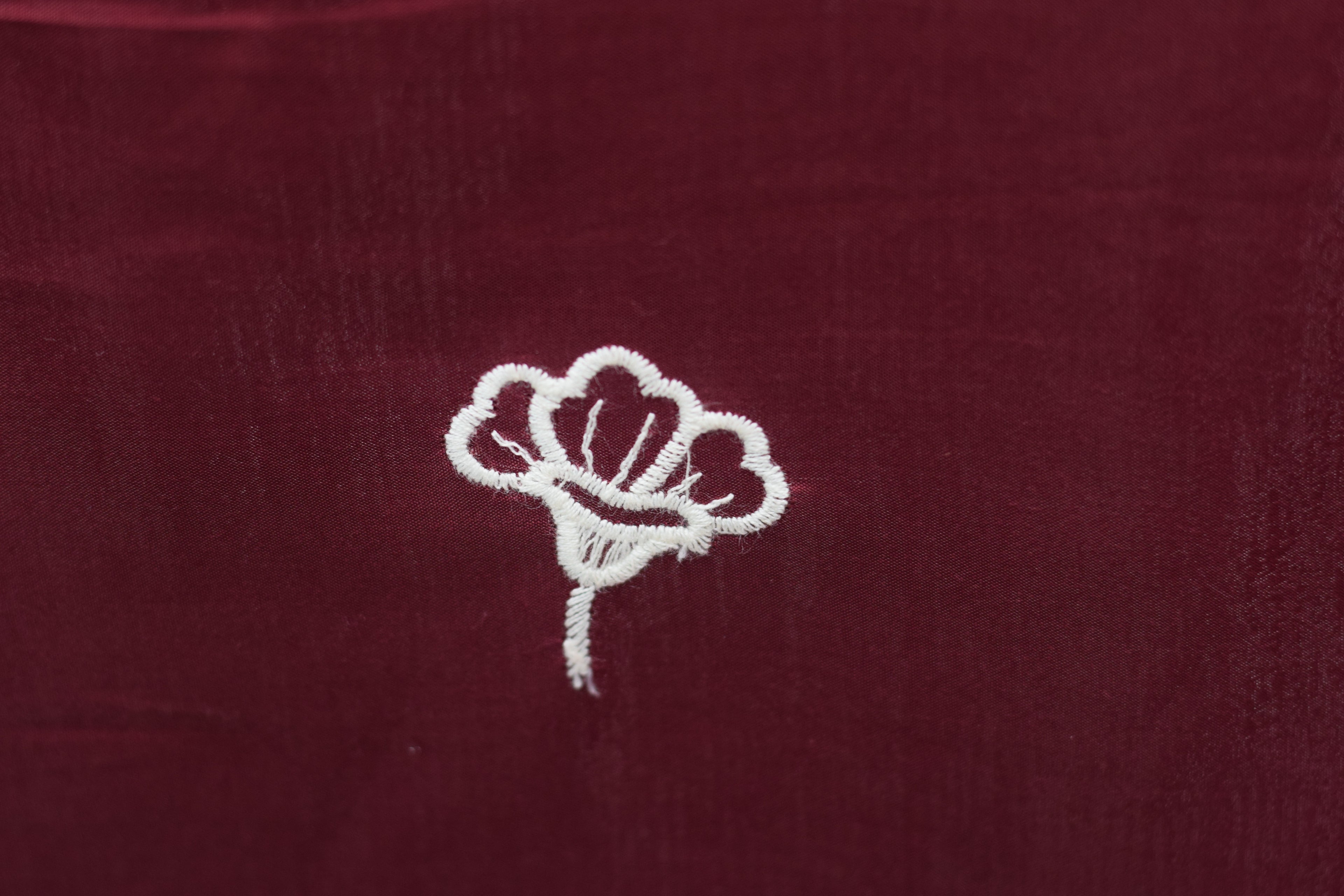 Elegant Maroon Embroidered Churidar Top