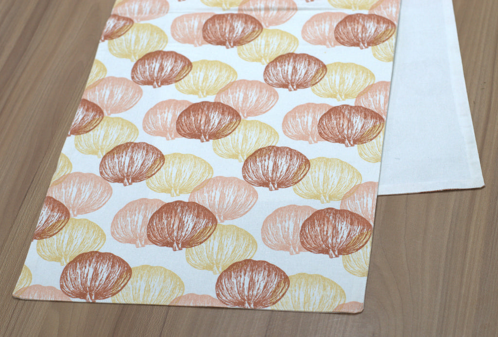 Warm Leaf Print Table Runner – 175 x 35 cm