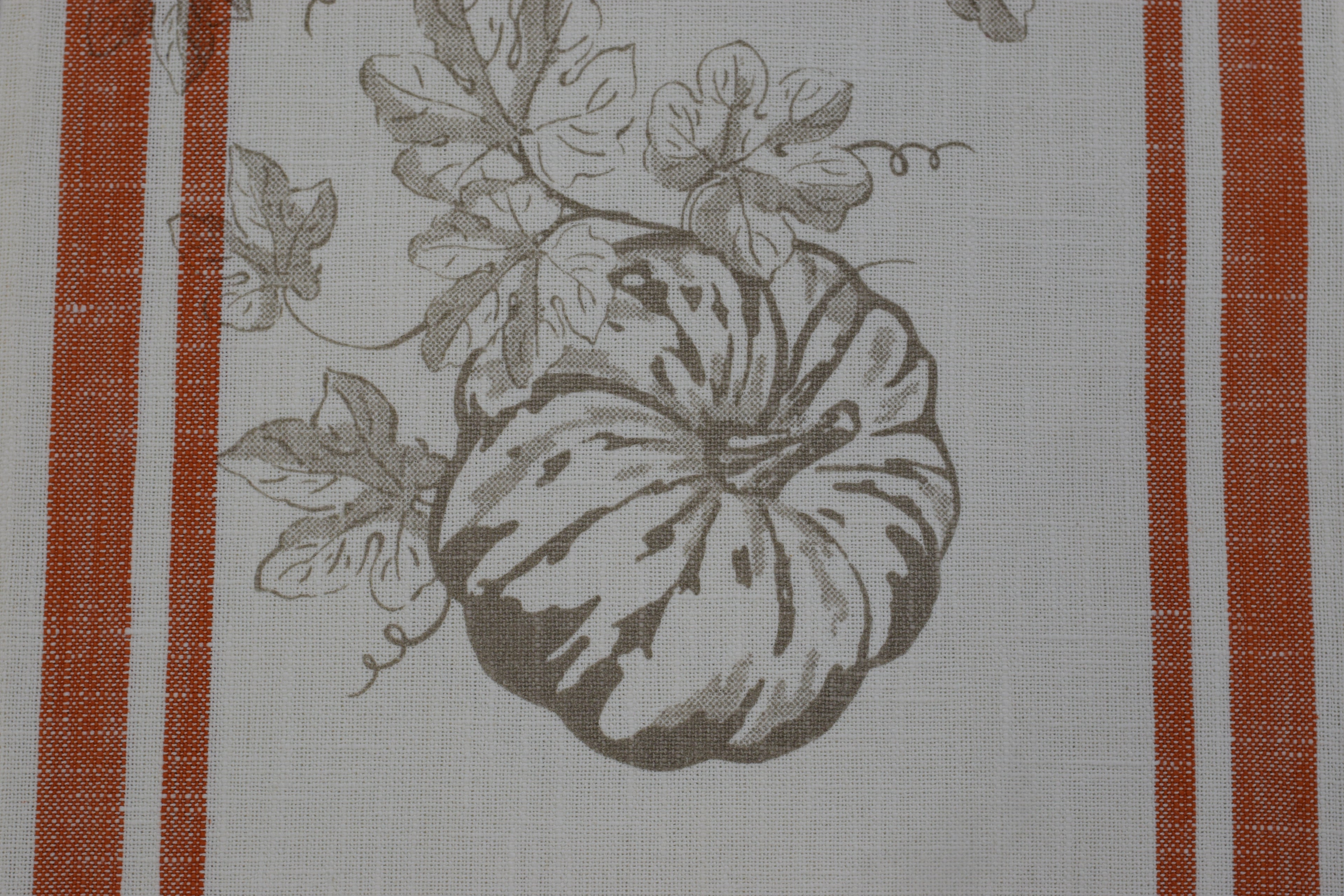 Rust Border Pumpkin Print Cotton Table Runner – 40 cm x 225 cm