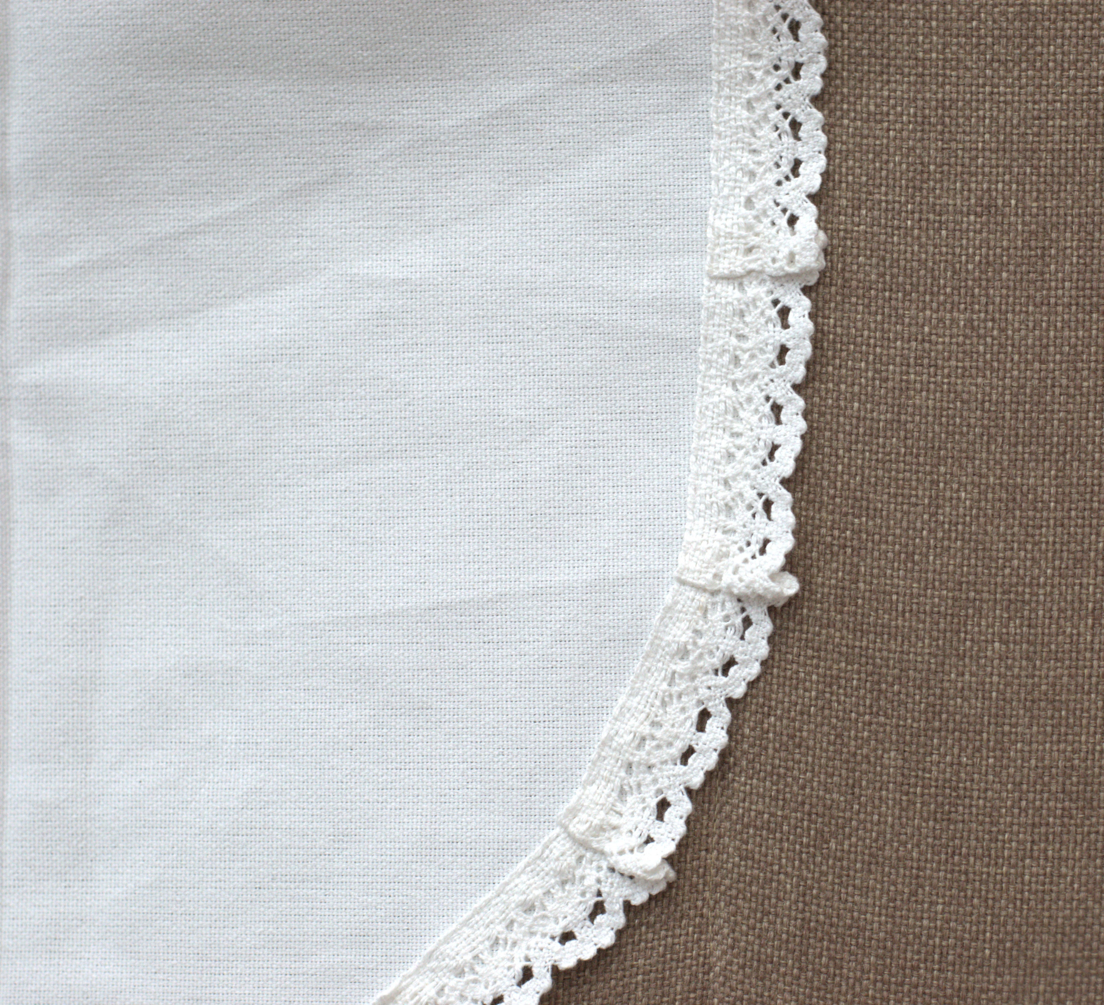 Floral Embroidered Chair Back Cover Set