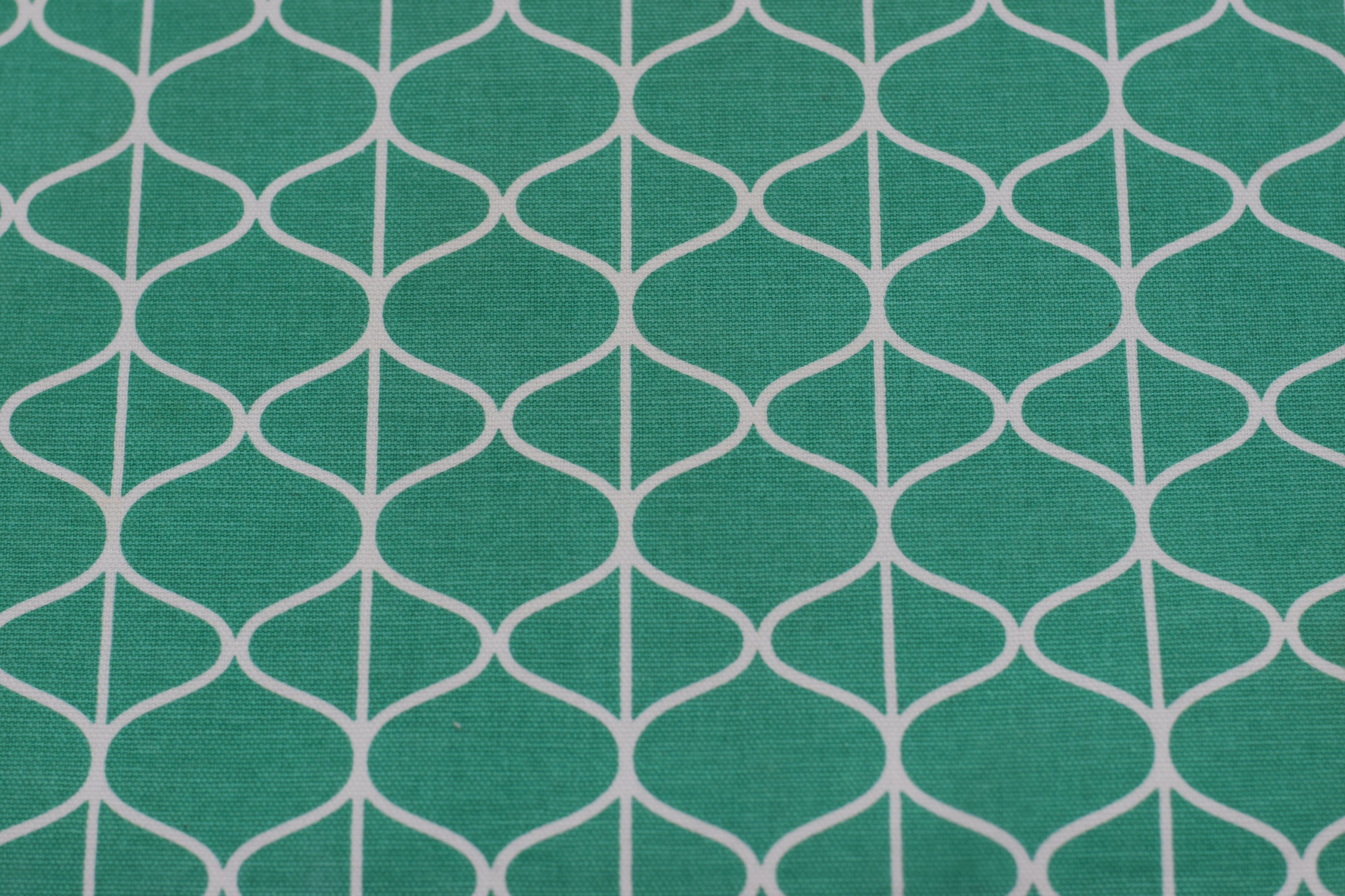 Teal Geometric Printed Table Runner – 185 x 30 cm