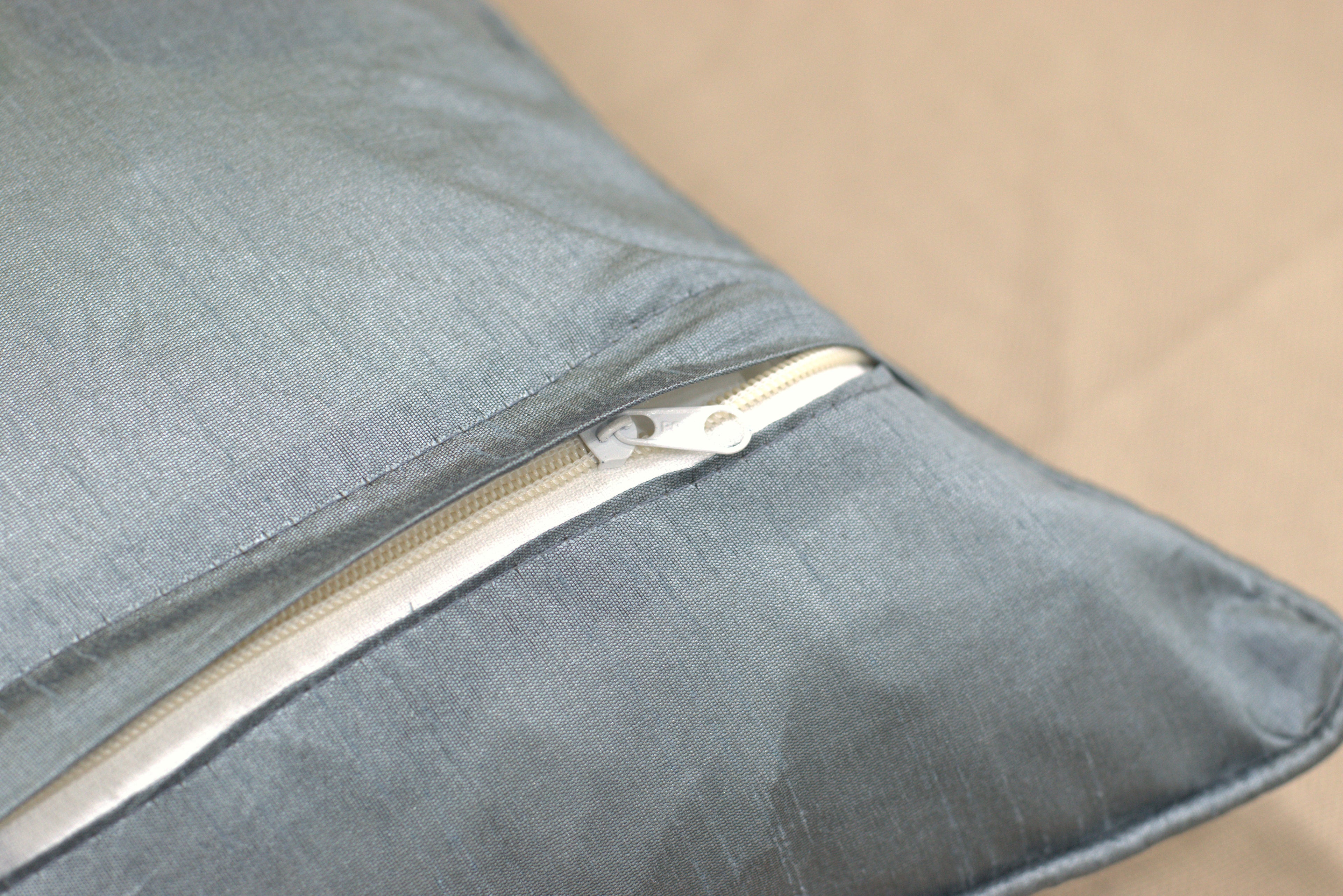 Premium Blue Feather Print Cushion Cover Set (16x16 Inch) – Pack of 5