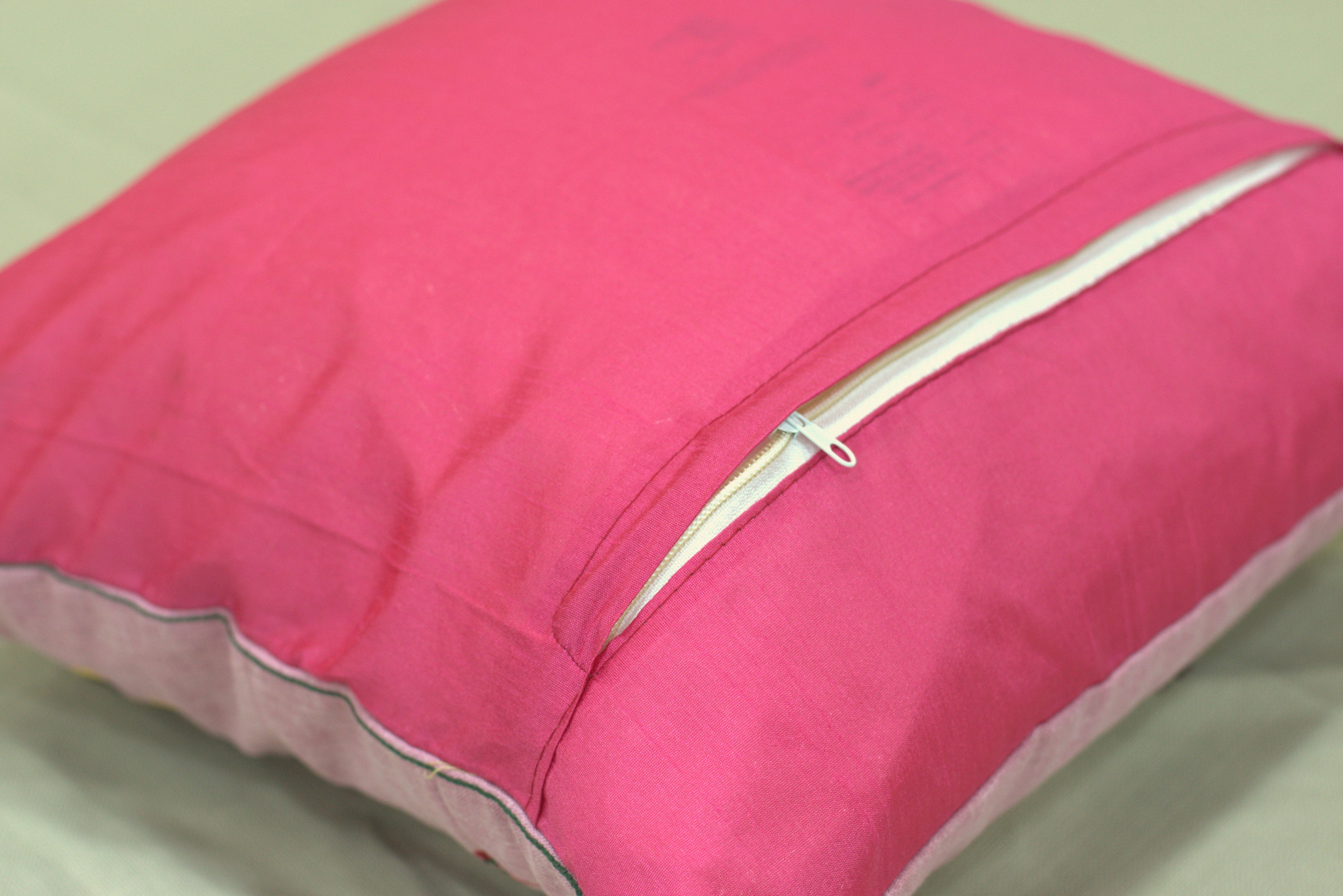 Set of 5 Floral Cushion Covers – 16x16 Inch Pink Decorative Pillow Covers