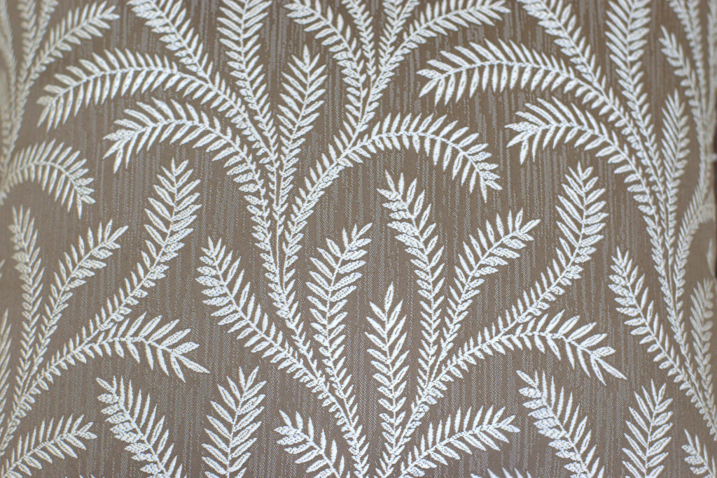 Set of 5 Decorative Cushion Covers 16x16 Inch – Brown and Beige Leaf Pattern Throw Pillow Covers