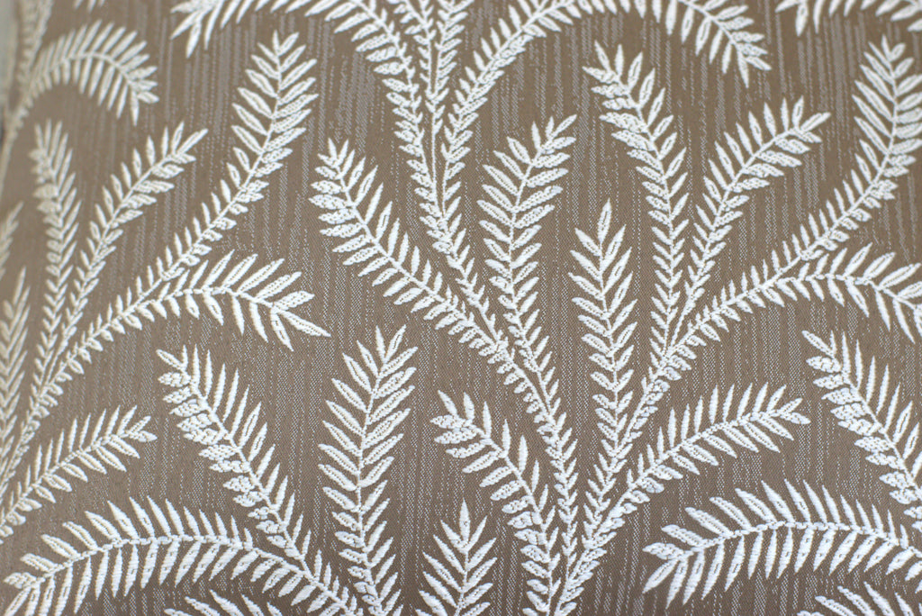 Set of 5 Decorative Cushion Covers 16x16 Inch – Brown and Beige Leaf Pattern Throw Pillow Covers