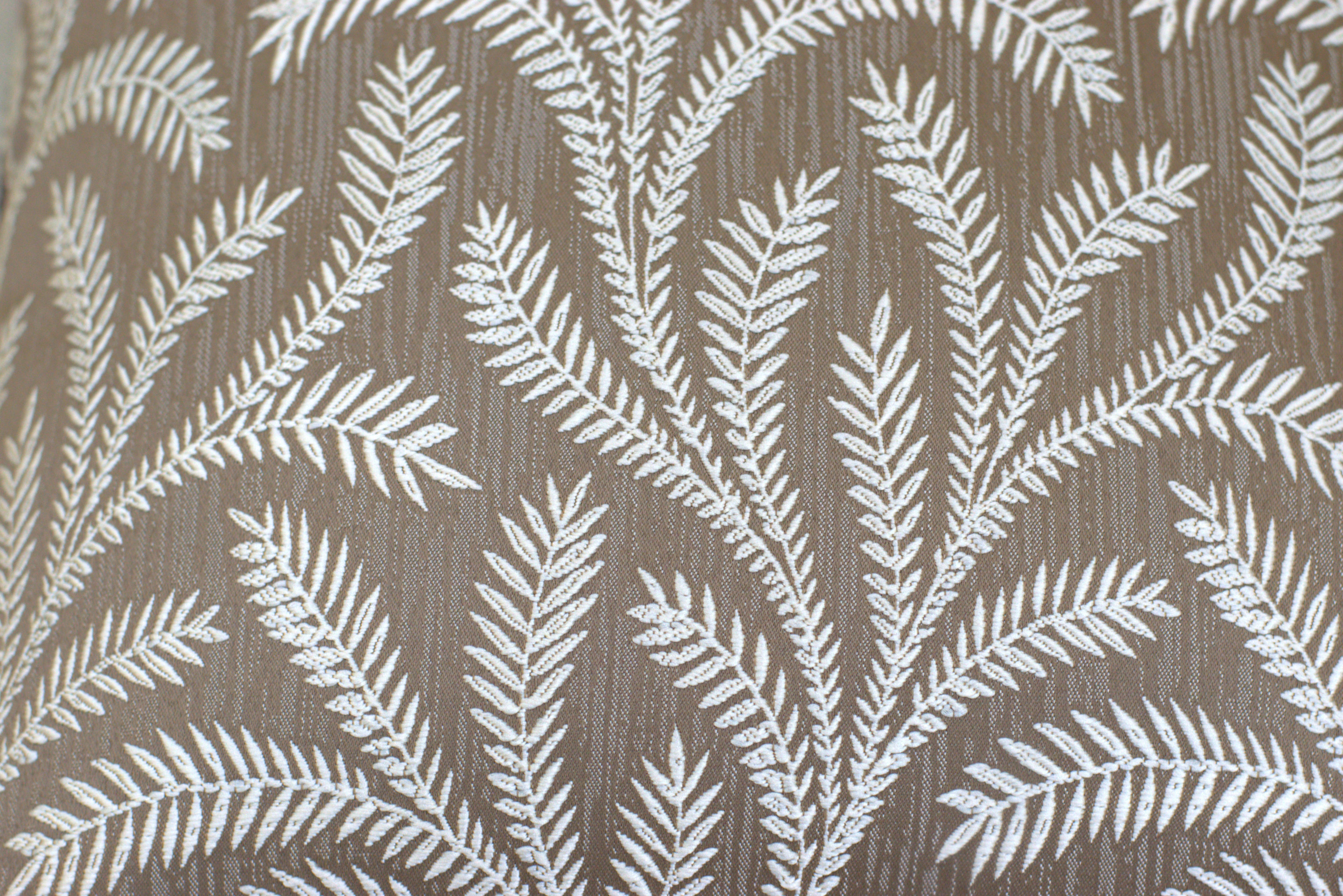 Set of 5 Decorative Cushion Covers 16x16 Inch – Brown and Beige Leaf Pattern Throw Pillow Covers