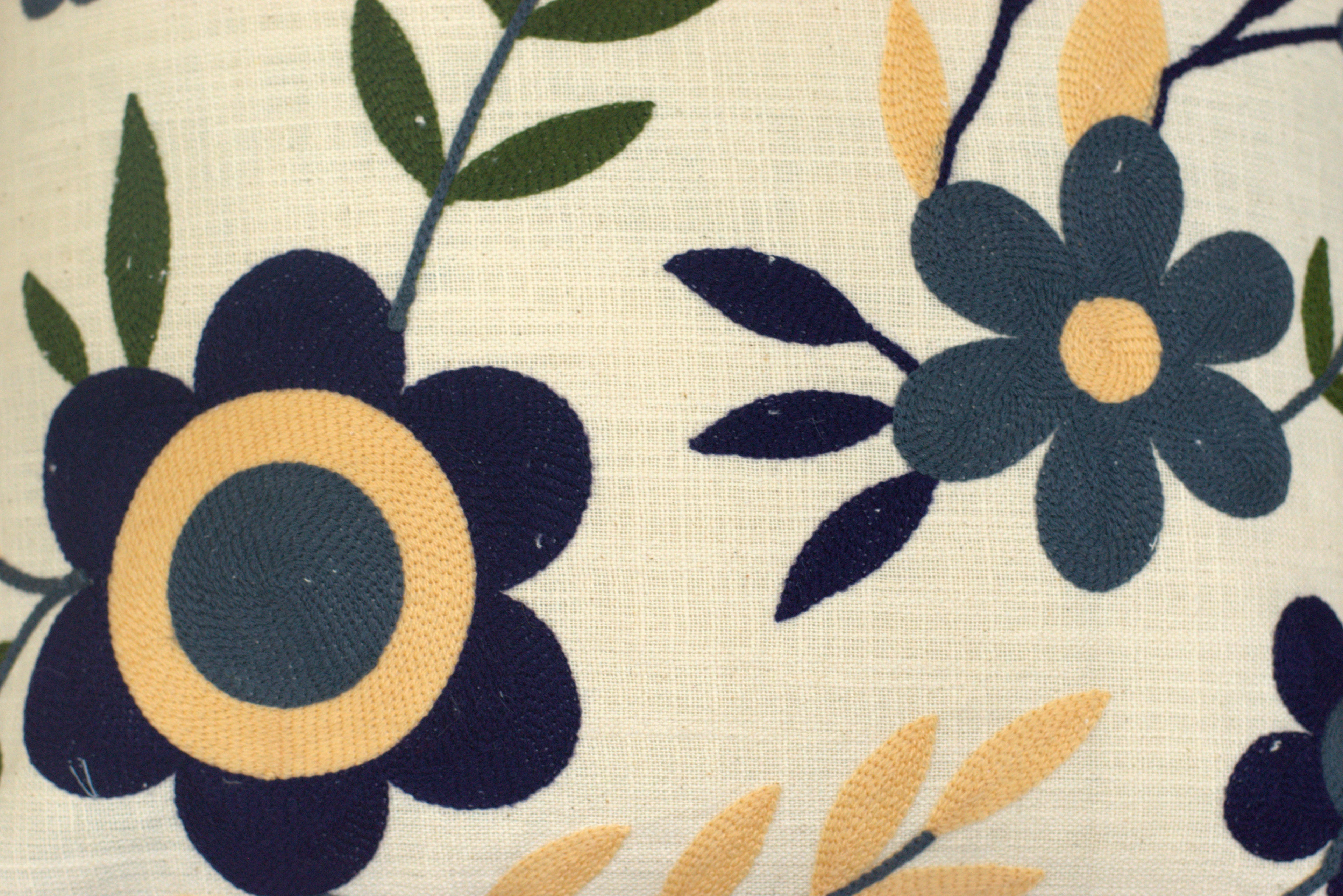 Set of 5 Floral Cotton Cushion Covers 16x16 Inch – Elegant Decorative Throw Pillow Covers