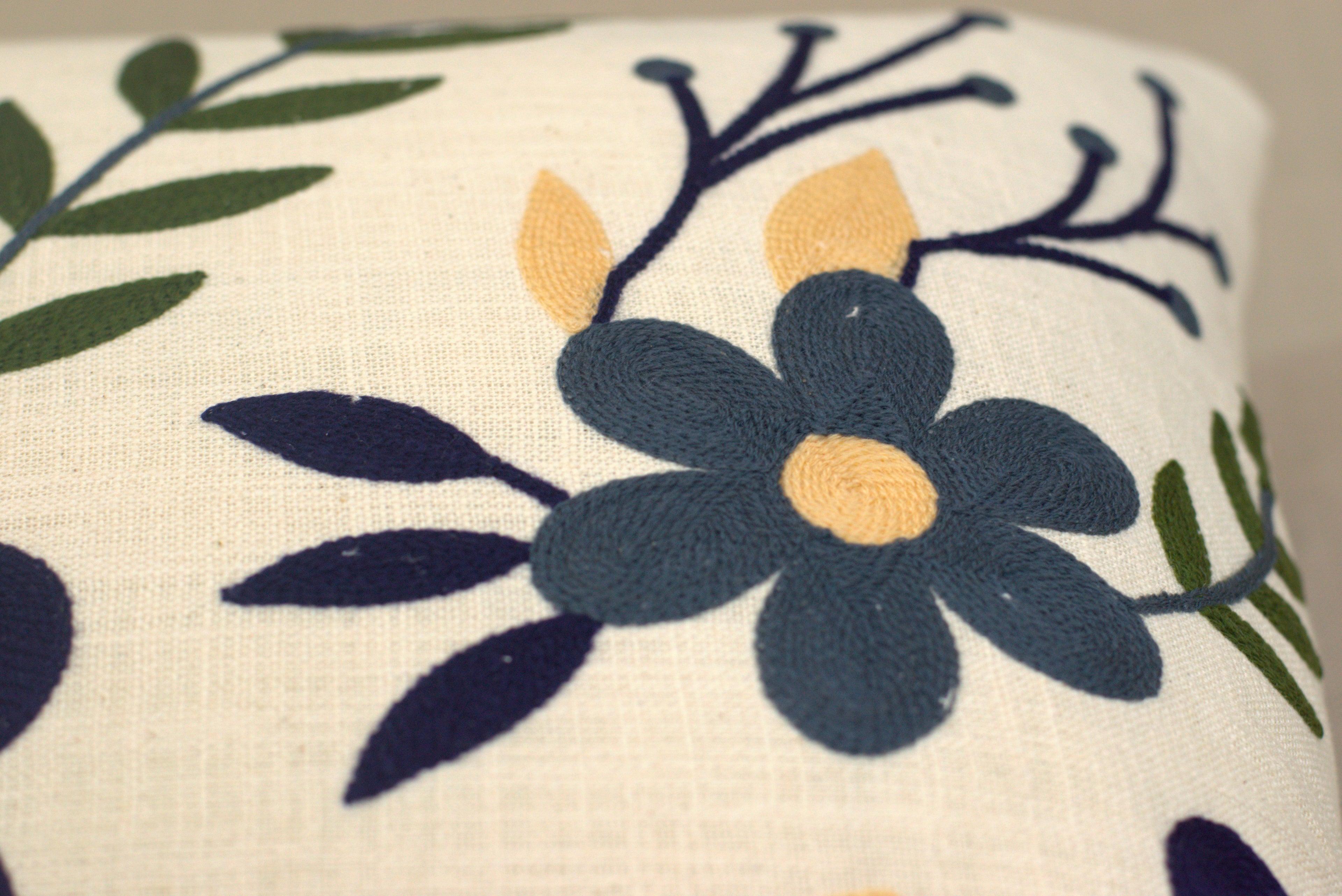 Set of 5 Floral Cotton Cushion Covers 16x16 Inch – Elegant Decorative Throw Pillow Covers