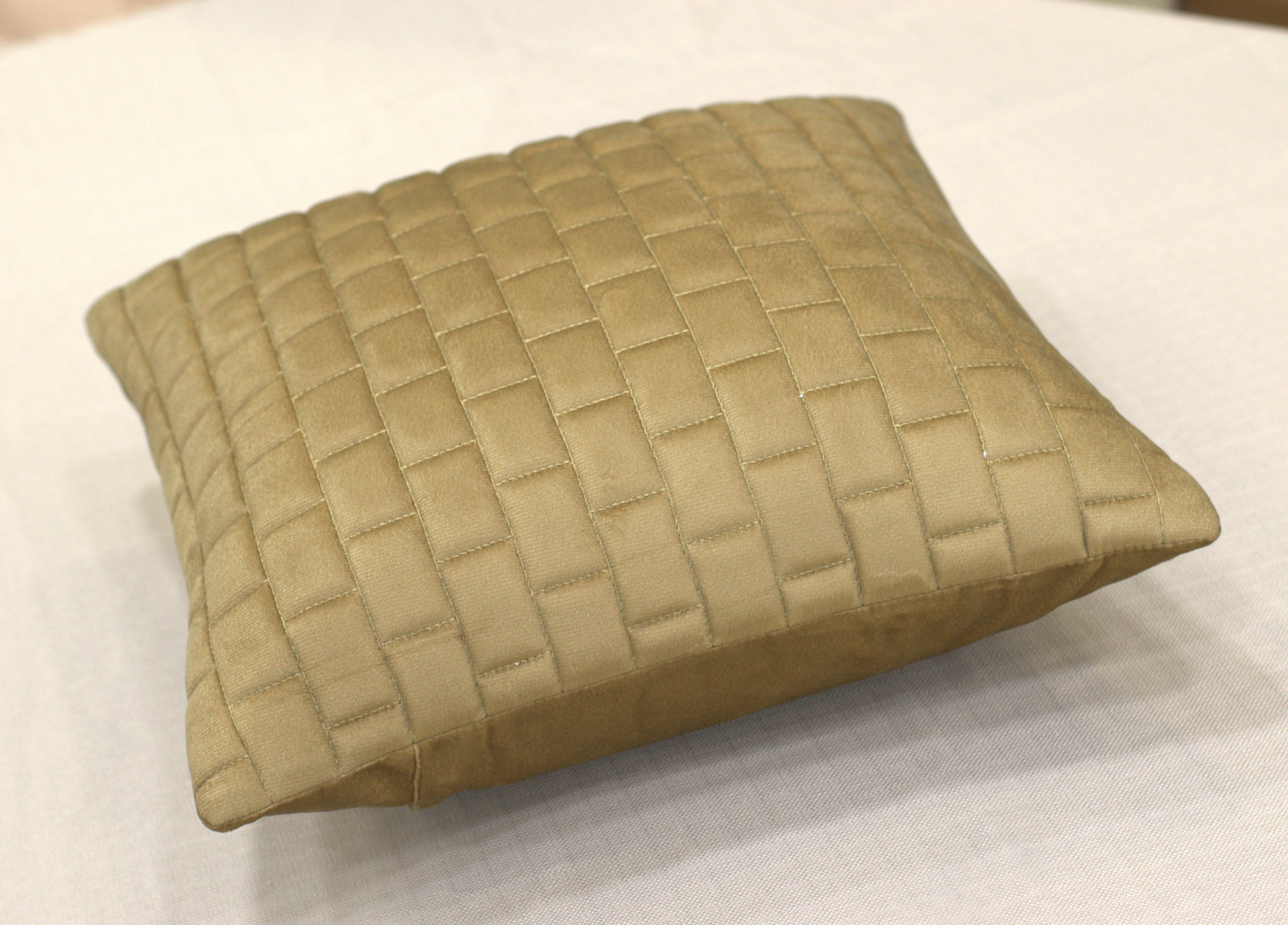 Beige Textured Cushion Cover Set (16x16 Inch) - Set of 5 - View 2 - Nushio