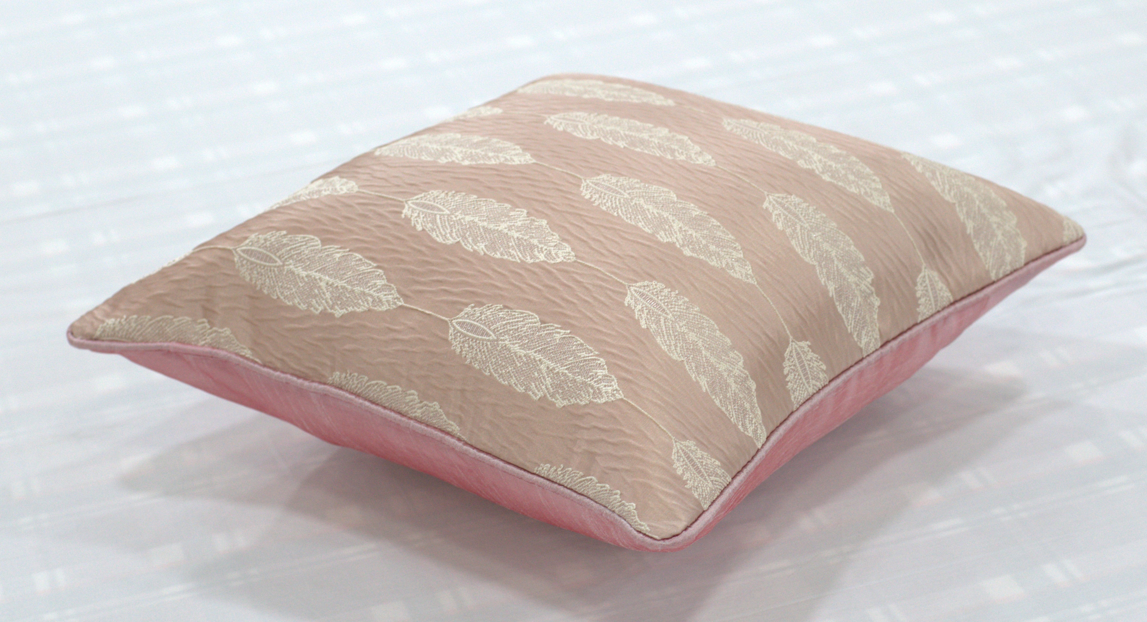 16x16 Inch Feather Design Cushion Covers Set of 5 - View 3 - Nushio