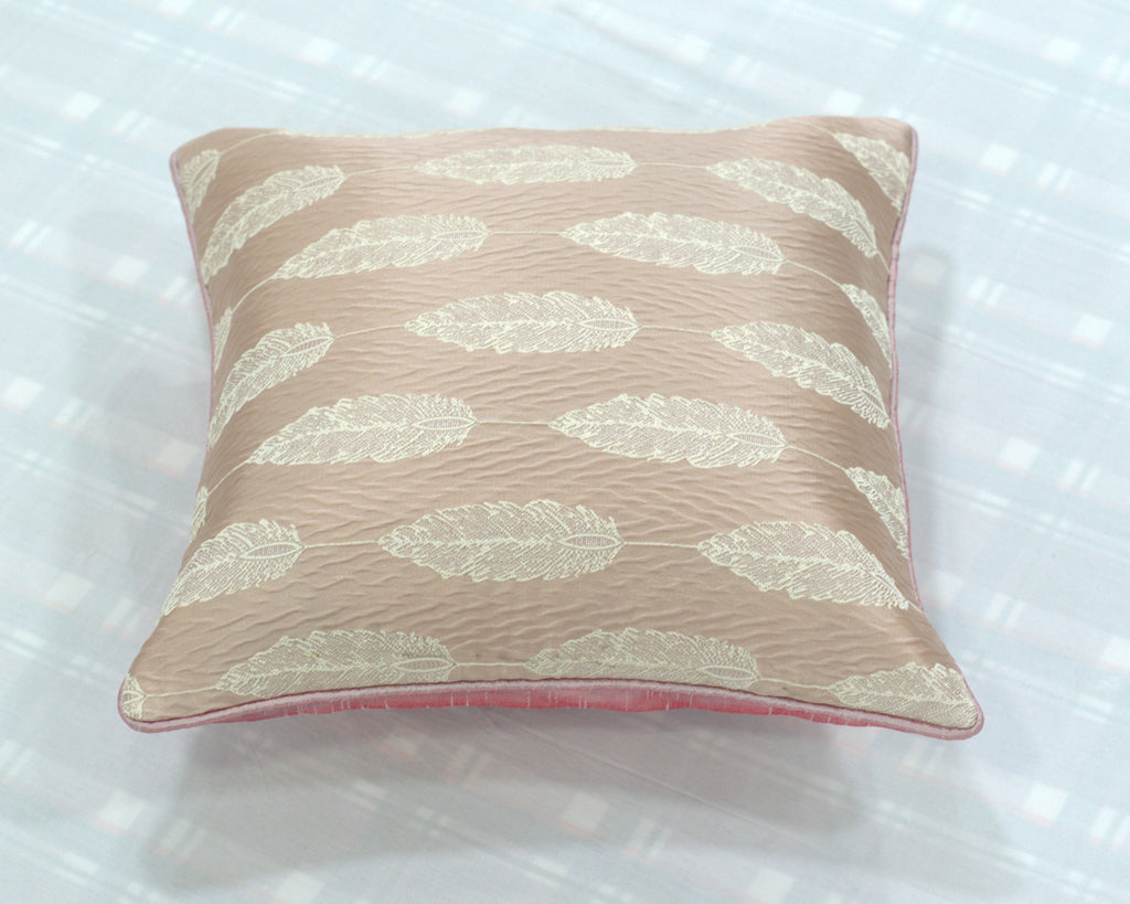 16x16 Inch Feather Design Cushion Covers Set of 5 - View 2 - Nushio
