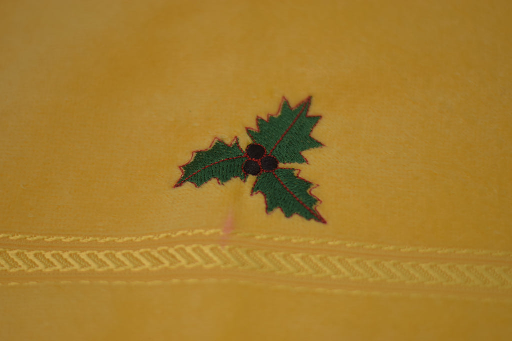 Golden Yellow Turkish Embroidered Hand Towel