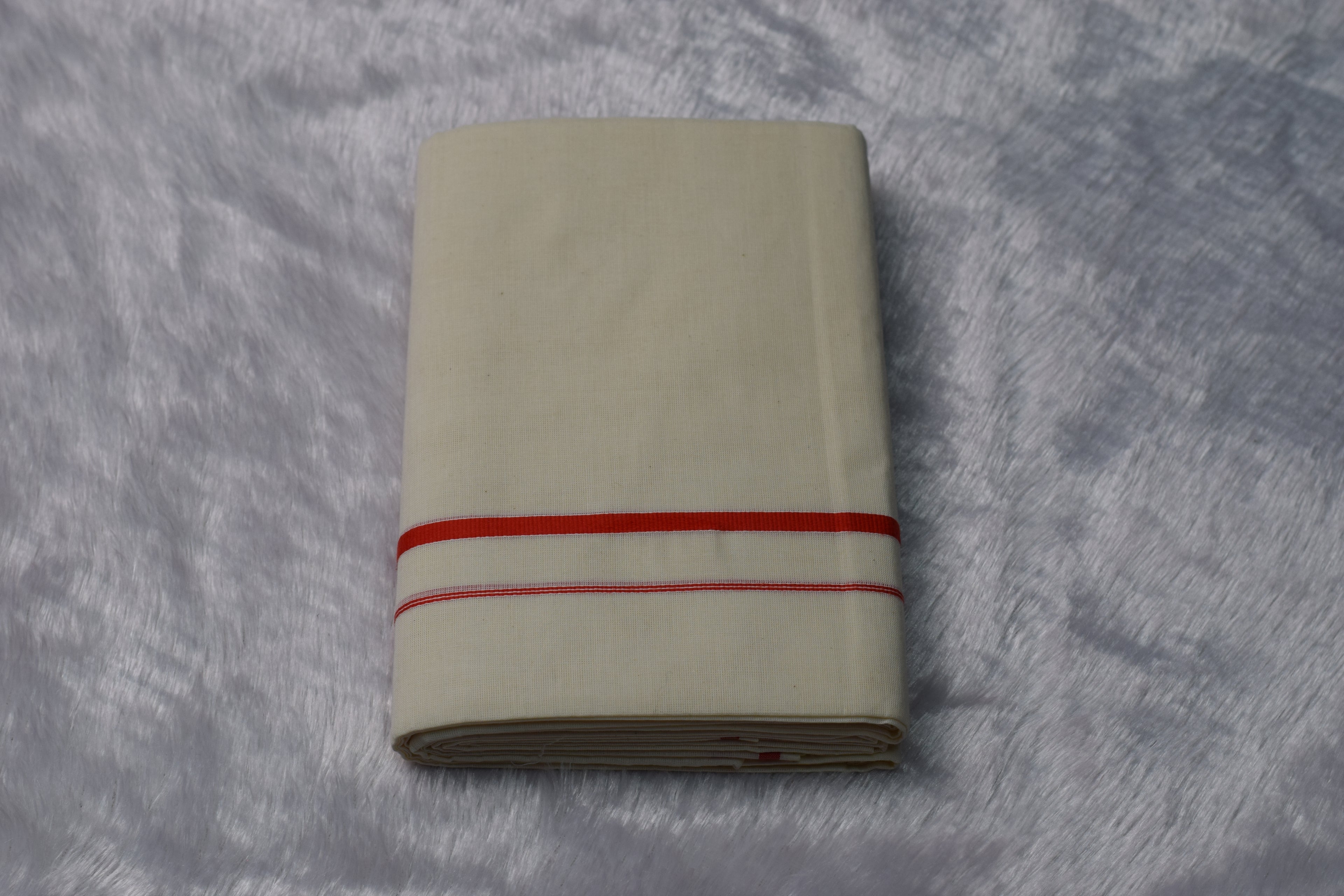 Kerala set mundu with Red Border