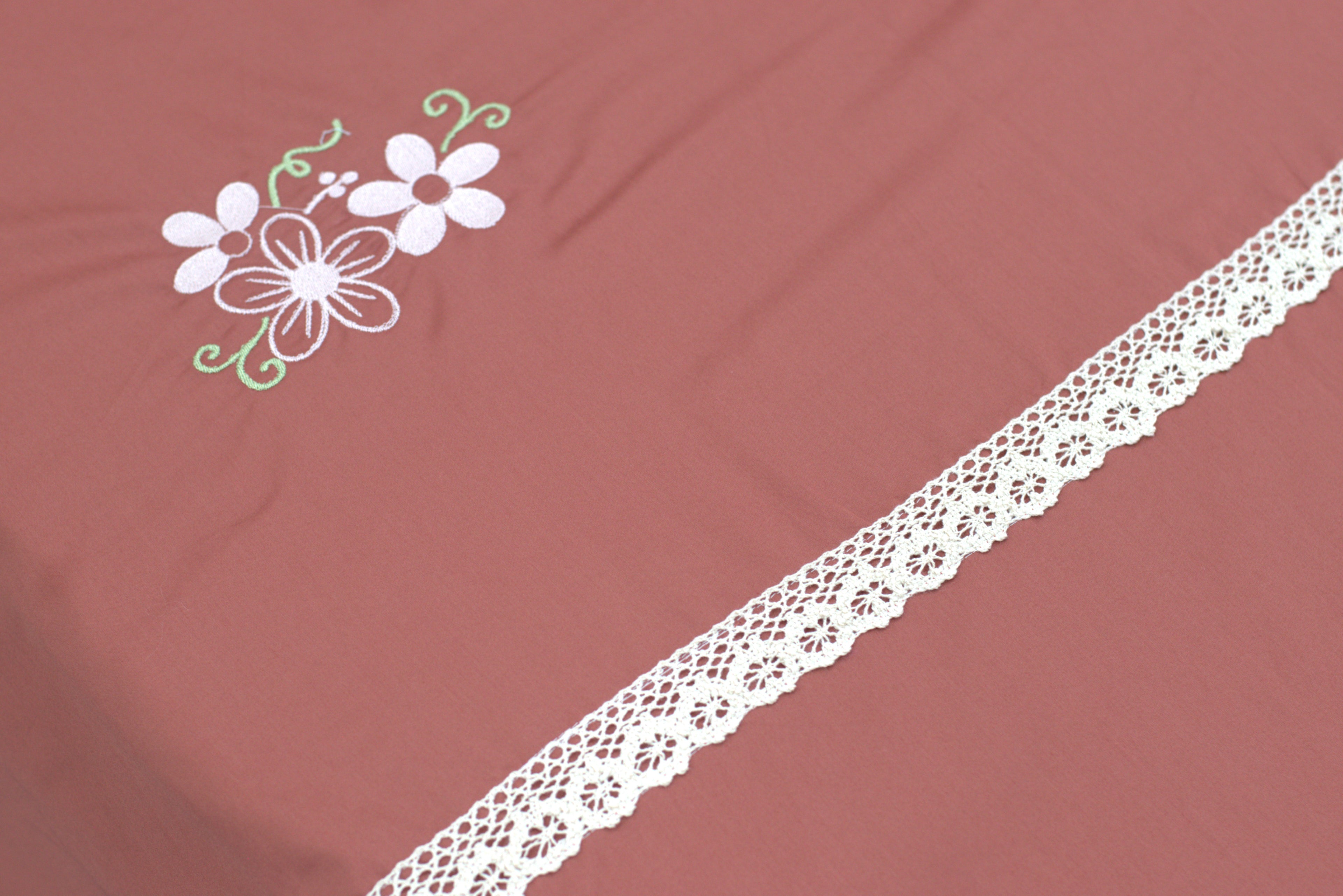 Embroidered King Size Bedspread Set with Pillow Covers - View 3 - Embroidered - Nushio