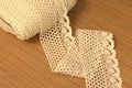cream Net Lace Trim - 3 Inch Width, 20 Meter Roll - Main Product Image - Nushio