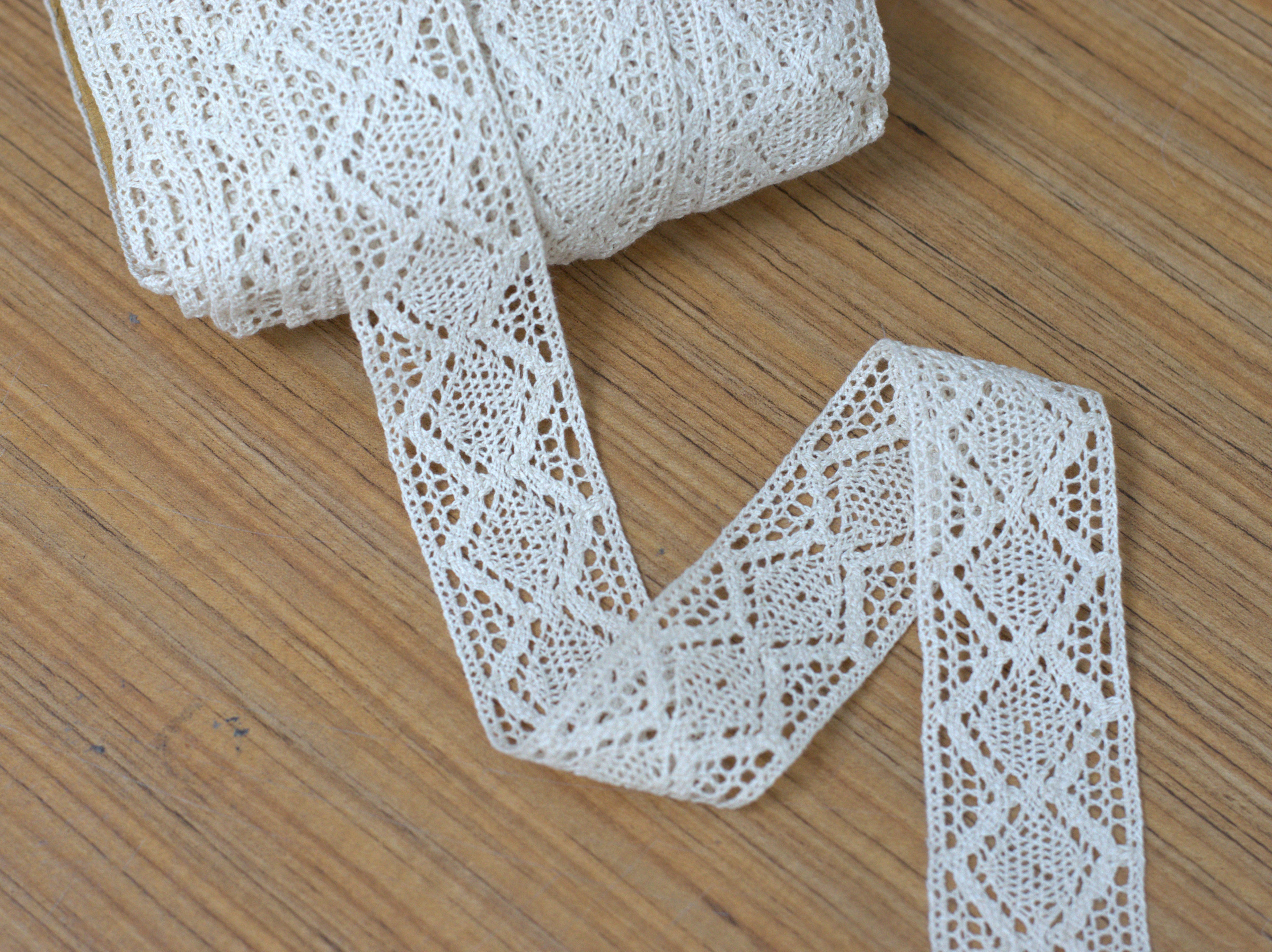 White Cotton Lace Trim - 2 Inch Width - 10M / 20M Roll