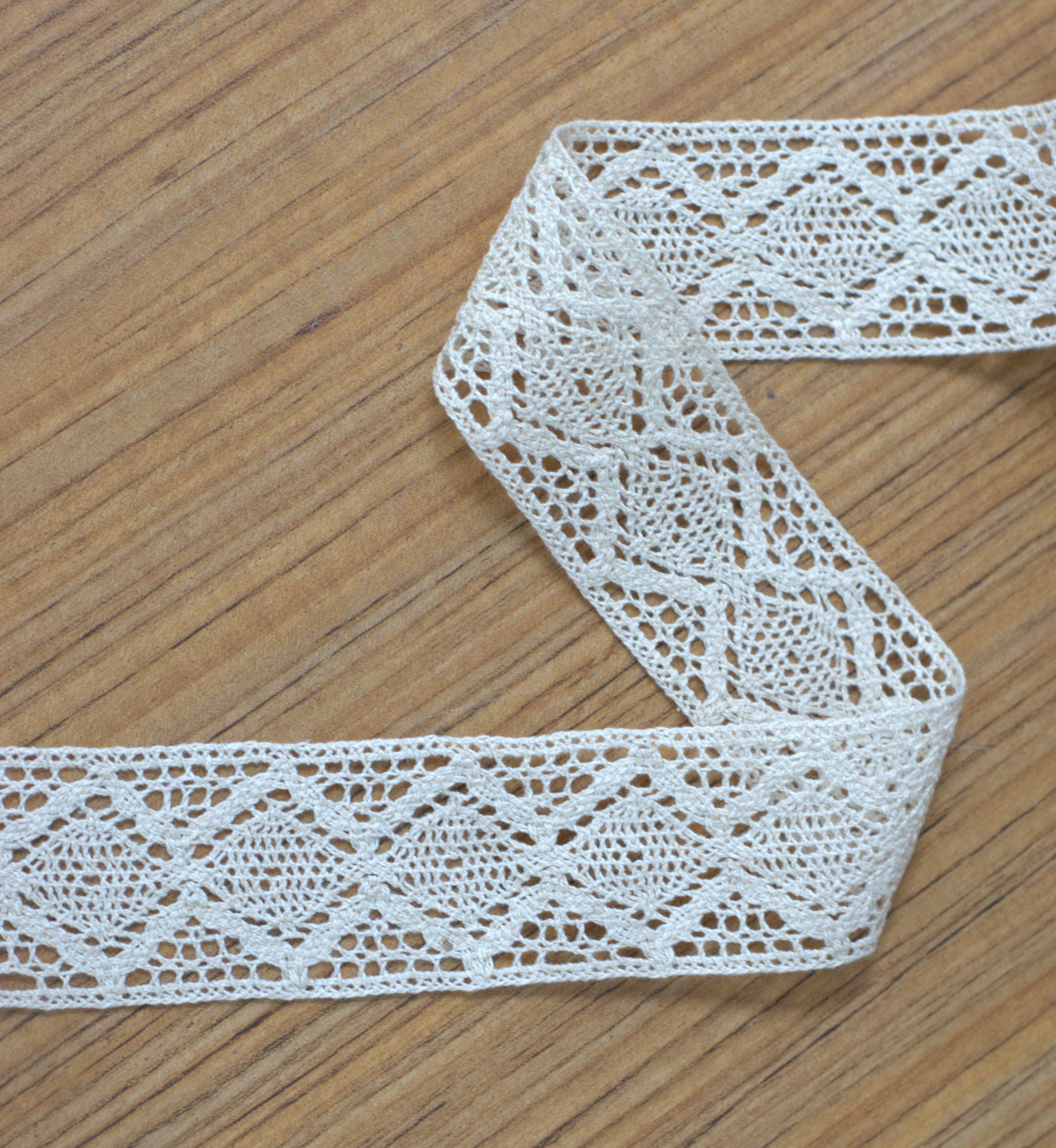 White Cotton Lace Trim - 2 Inch Width - 10M / 20M Roll