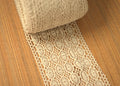 White / Beige Cotton Lace Trim - 14 cm Width - Available in 10M /20M Rolls