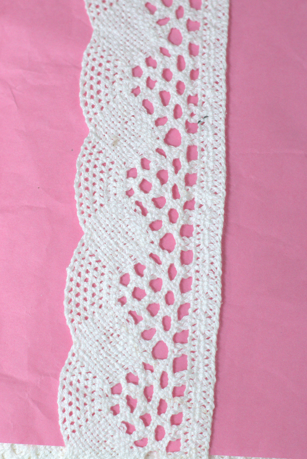 White/Beige Lace Trim - 5 cm Width - 10M / 20M Roll