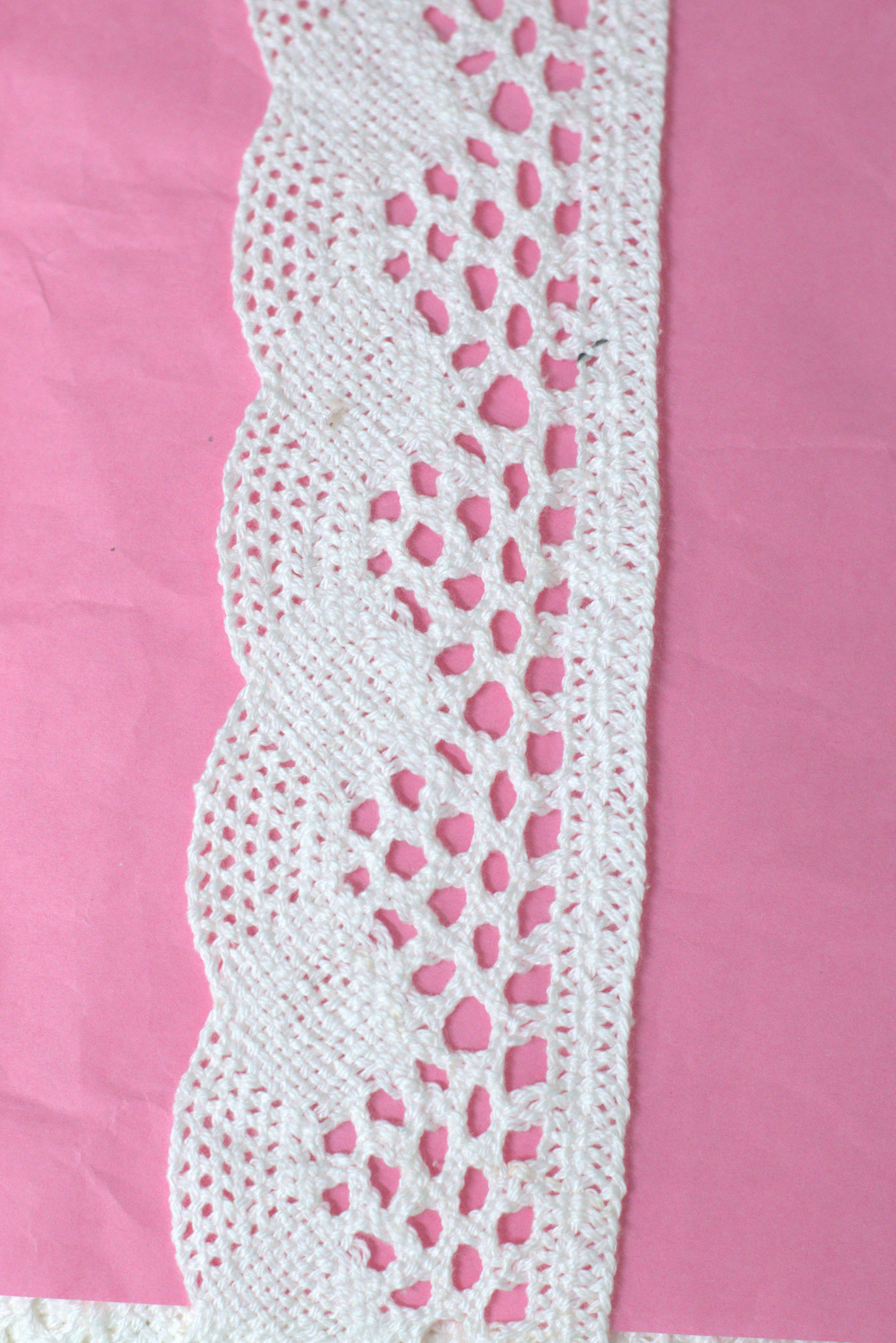 White/Beige Lace Trim - 5 cm Width - 10M / 20M Roll