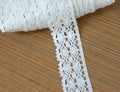 Floral Lace Trim - White/Beige - 4 cm Width - 10m / 20m Roll