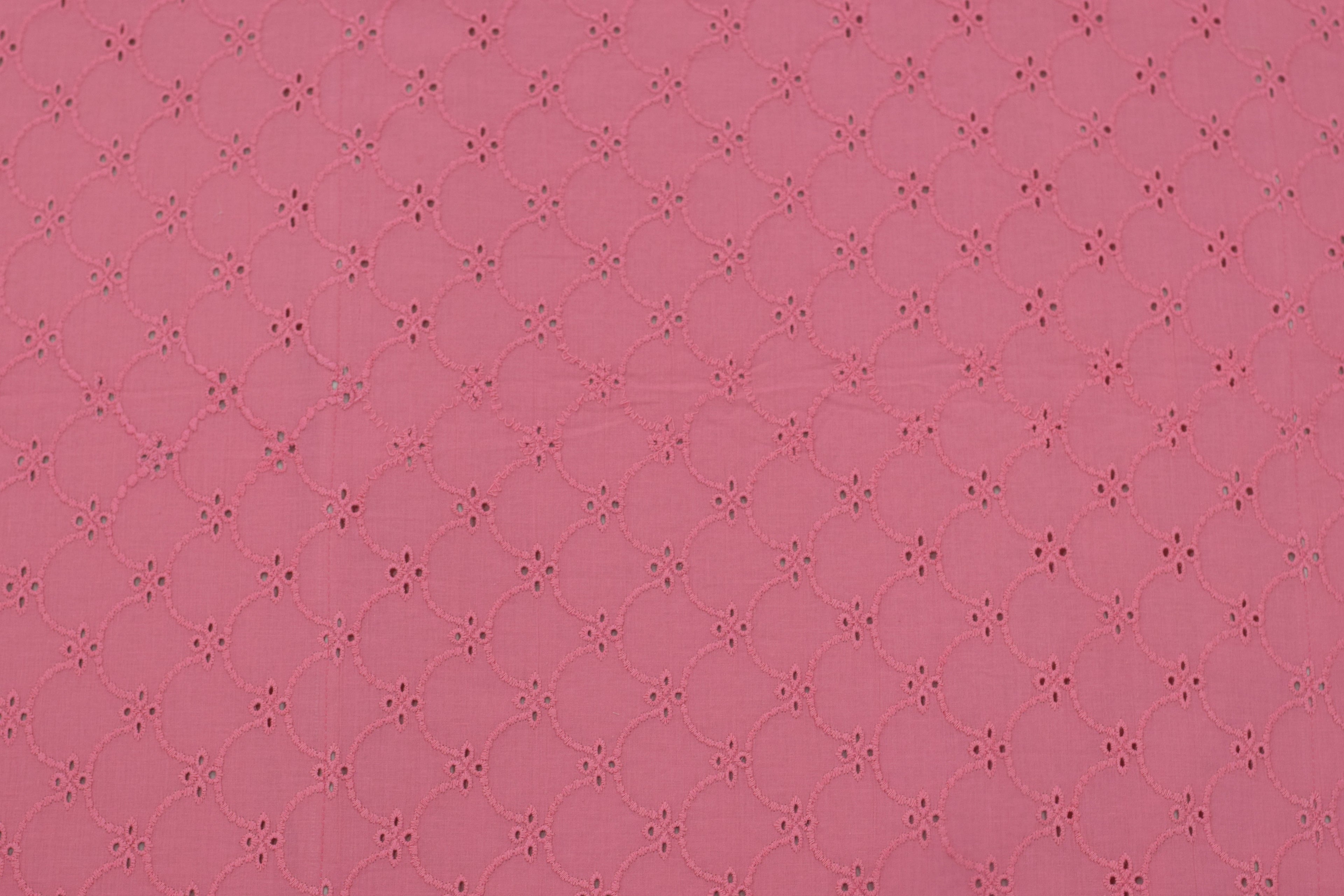 Elegant Pink & Beige Lace Border King Size Bedspread (2.80 x 2.50 m) | Nushio