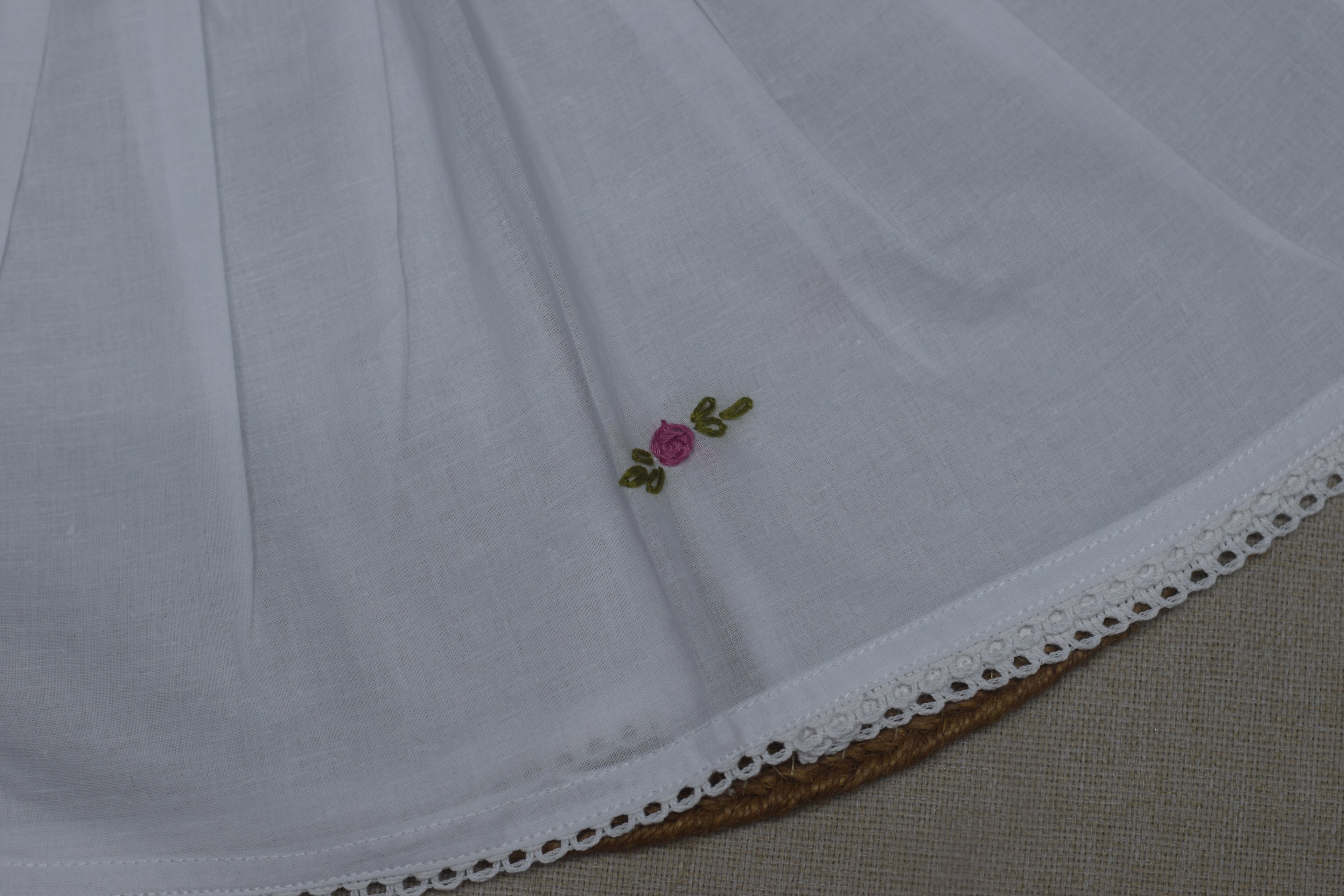 Kids Kerala Kettuduppu Dress – Traditional White Cotton Baby Dress (3 Color set)