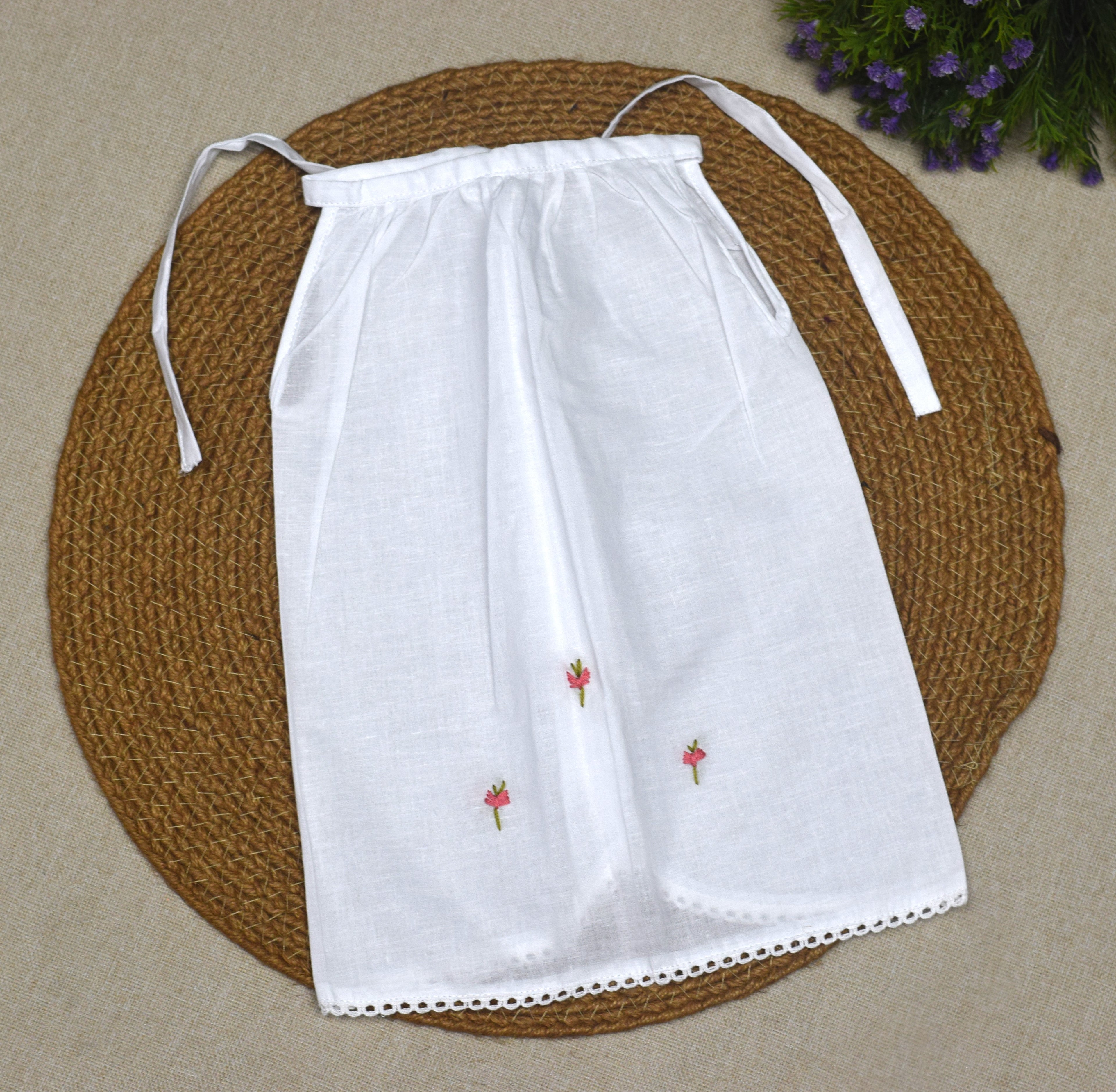 Premium Cotton Kettuduppu – 3 Colour Set with Floral Embroidery