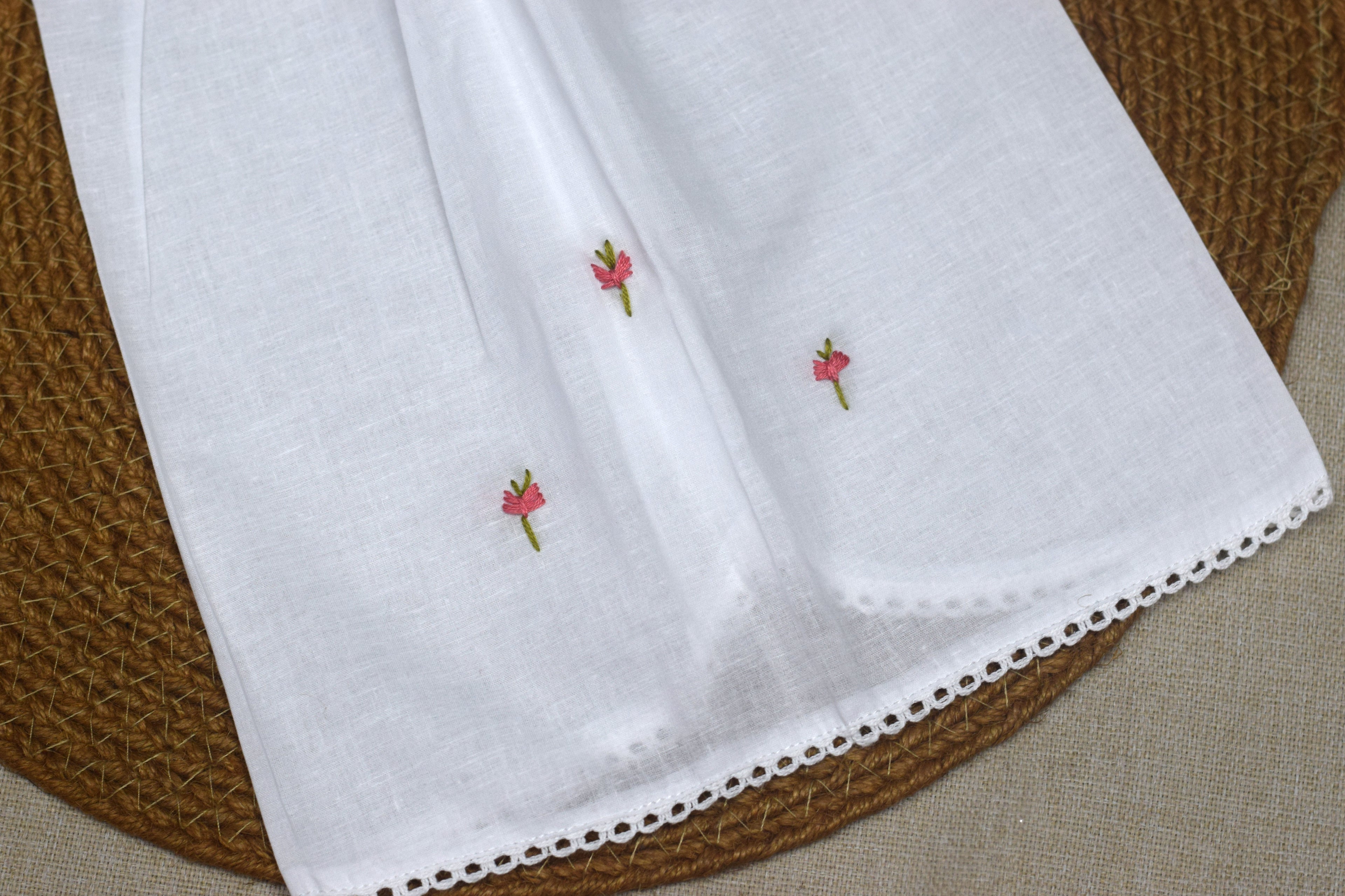 Premium Cotton Kettuduppu – 3 Colour Set with Floral Embroidery