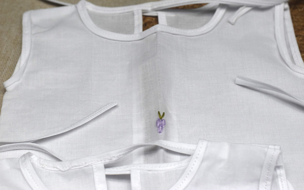 Kettuduppu 6 Traditional Baby Vest Set – Soft White Cotton Sleeveless Innerwear