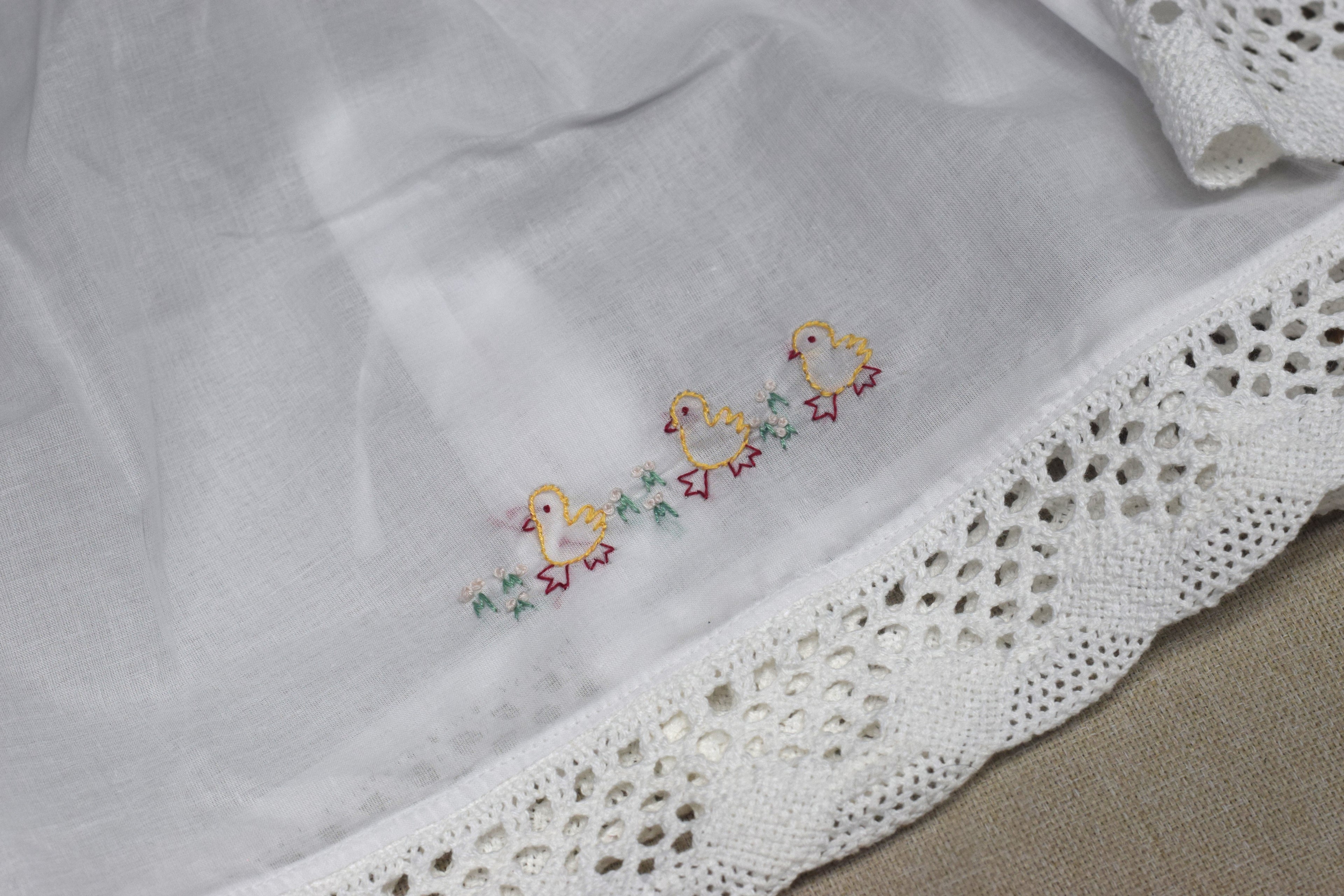 Kids Kerala Kettuduppu Blouse – Hand Embroidery 3 Colour Work | Traditional Cotton Baby Top