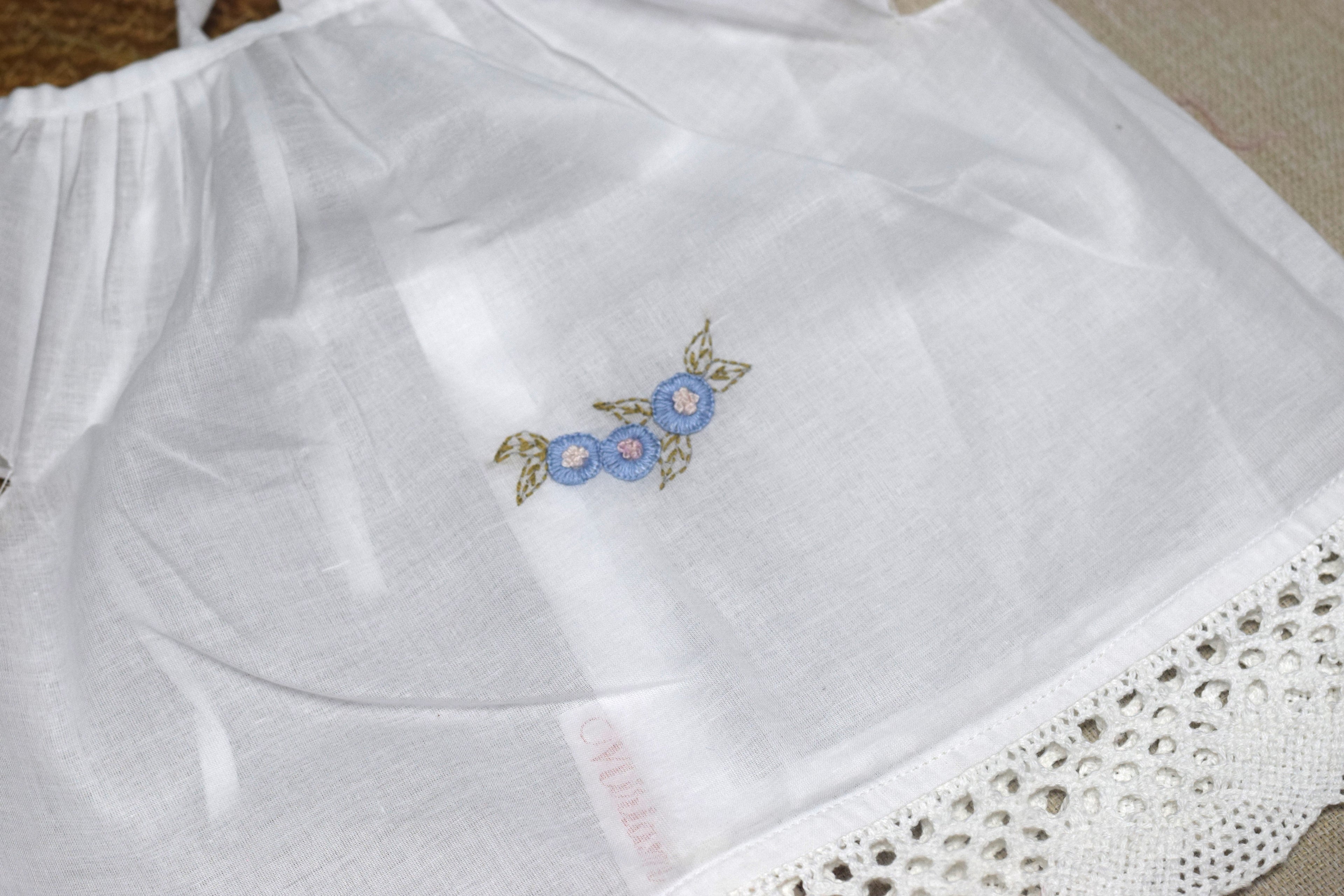 Kids Kerala Kettuduppu Blouse – Hand Embroidery 3 Colour Work | Traditional Cotton Baby Top