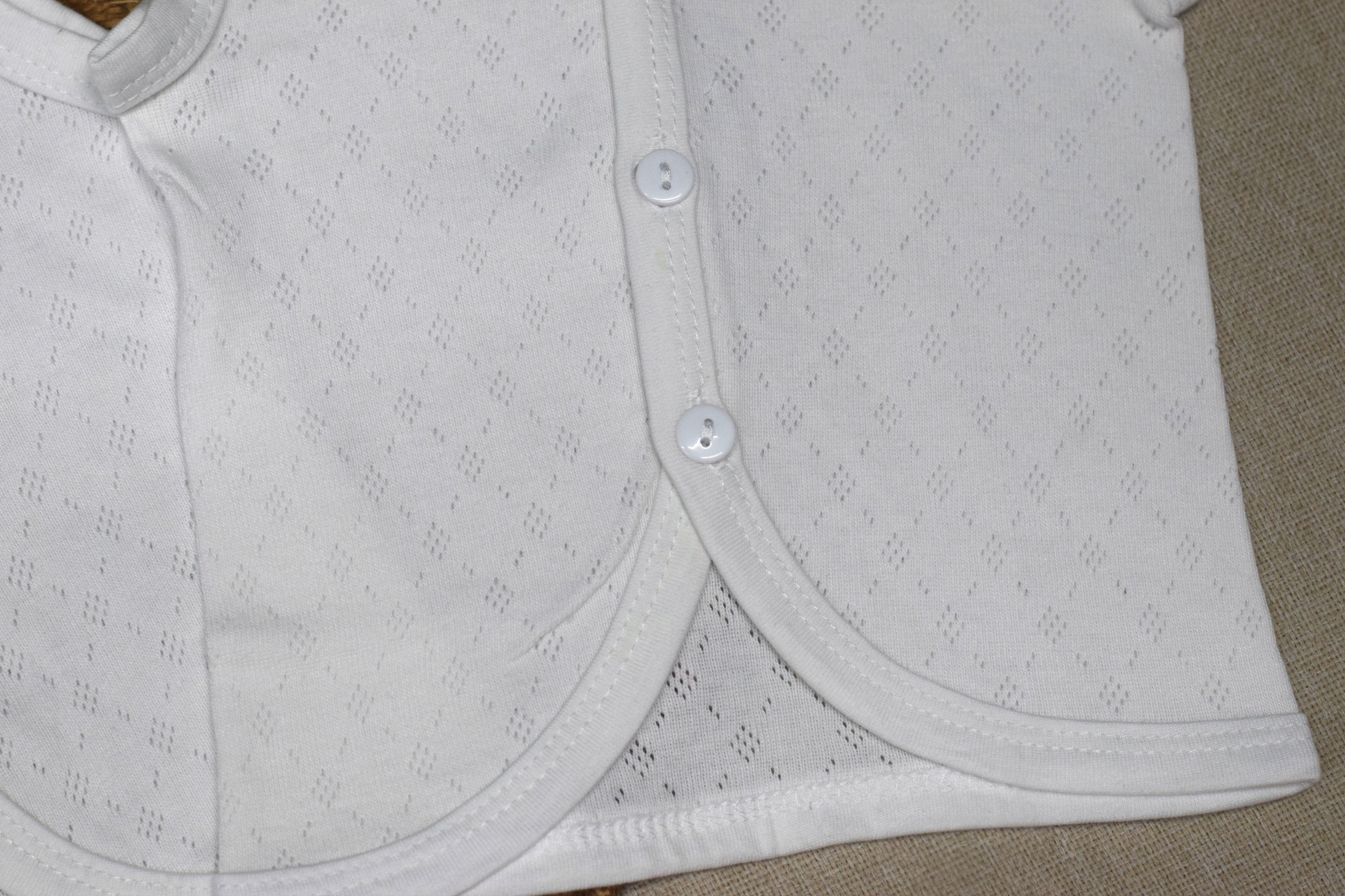 Kettuduppu Baby Vest Set – Pack of 3 Soft Cotton Sleeveless Innerwear (White)