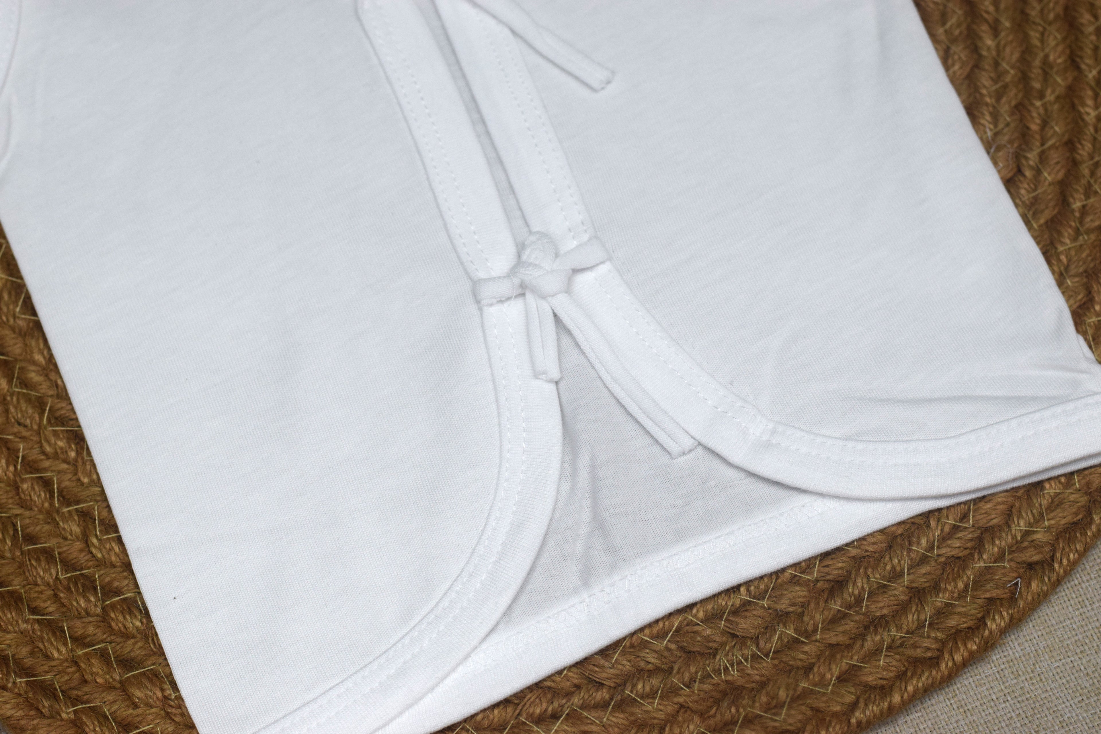 Kettuduppu Baby Vest Set (Pack of 5) – Soft Cotton Newborn Tie-Up Sleeveless