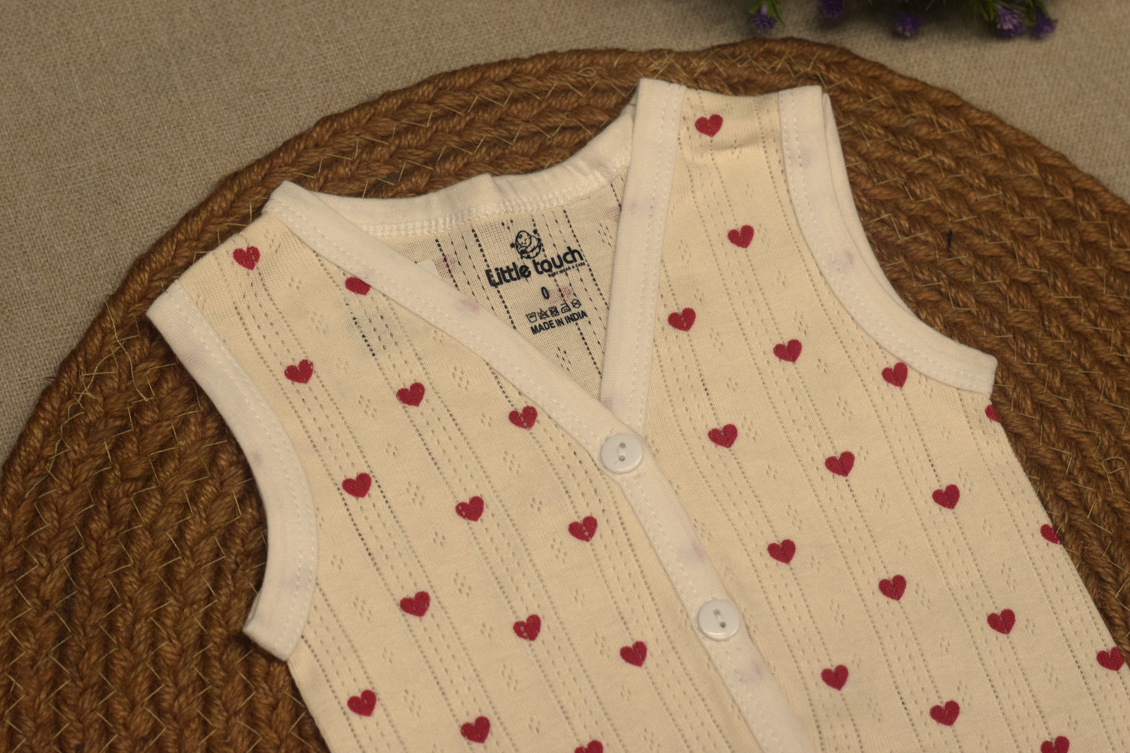 Kids Cotton Kettuduppu Set – Soft Sleeveless Baby Vest (3 Color Pack)